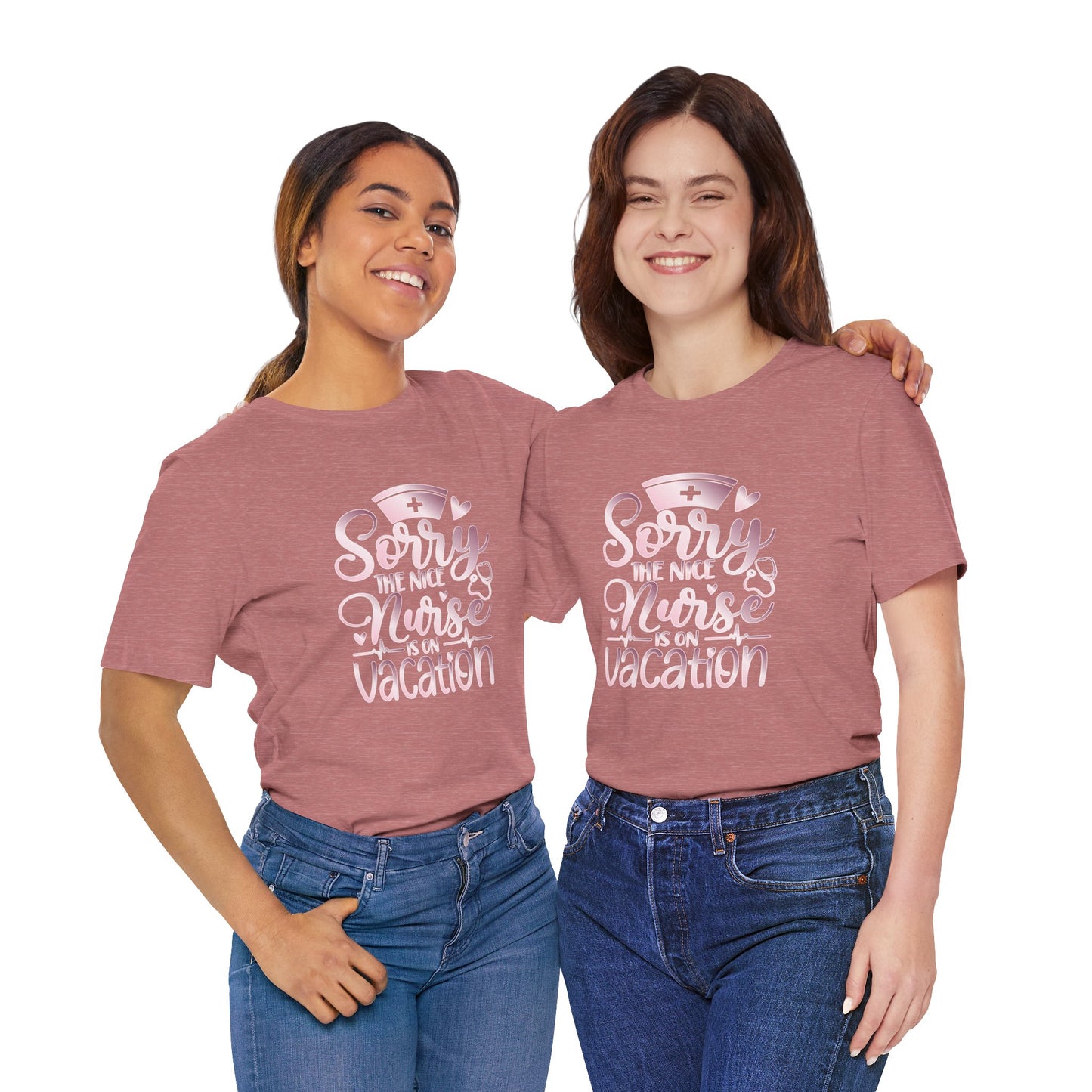 Sorry The Nice Nurse Is On Vacation rose gold