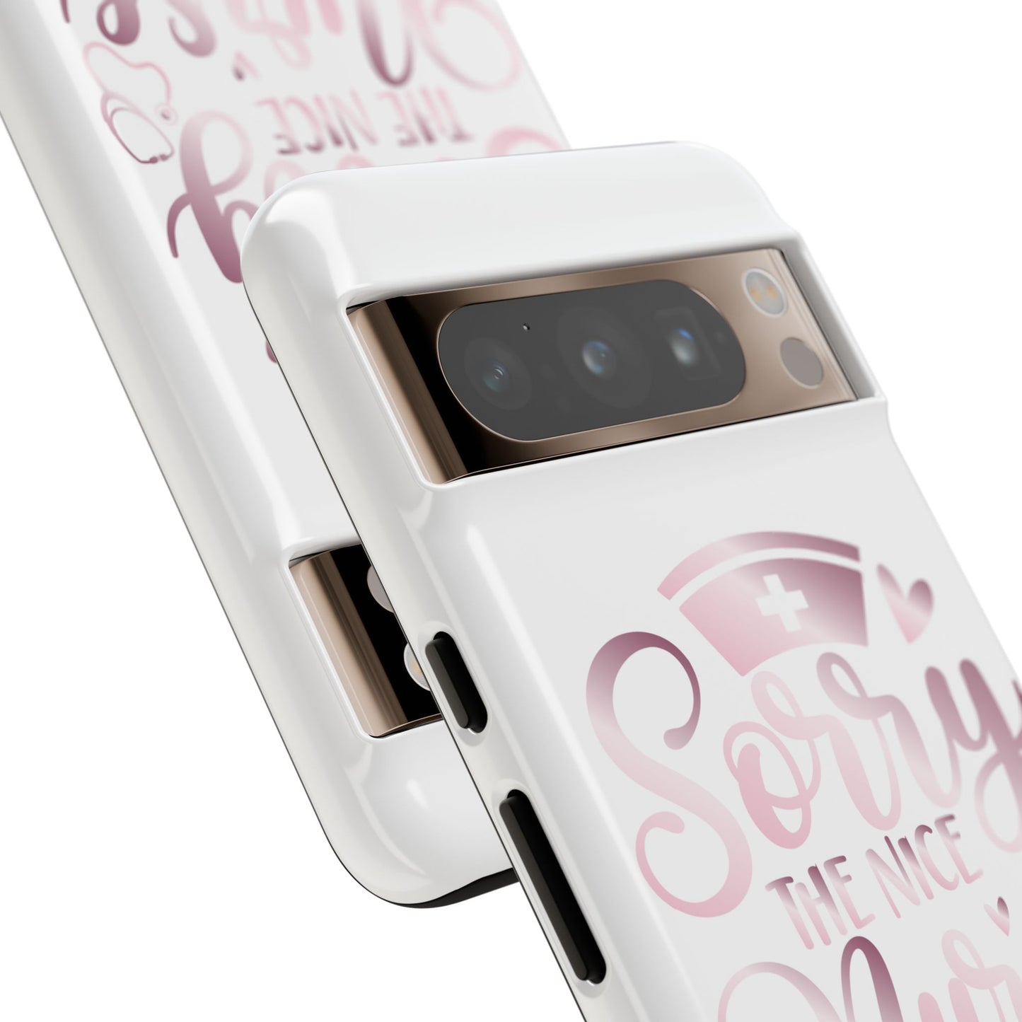 Google Pixel Tough Case - Sorry The Nice Nurse Is On Vacation - White