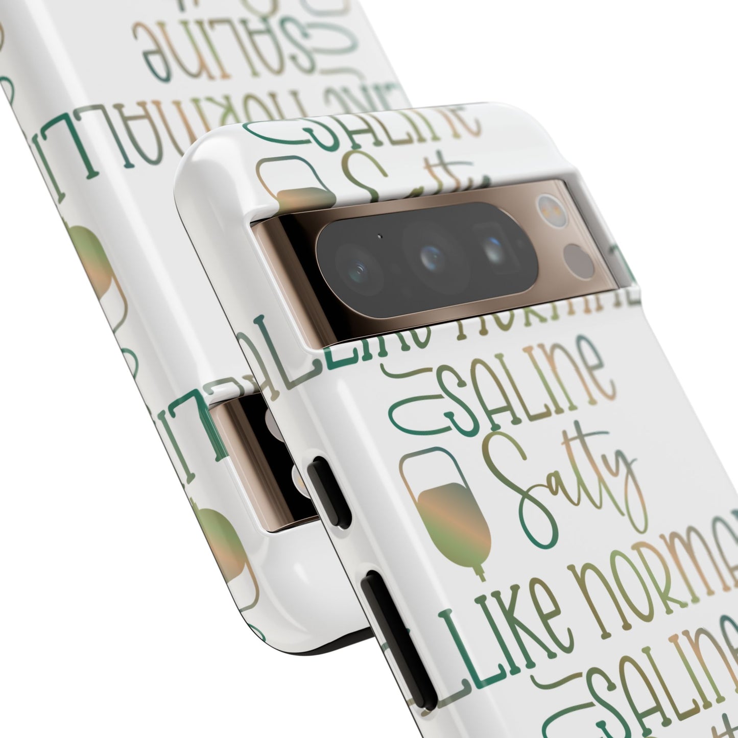 Google Pixel Tough Case - Salty Saline Like Normal Saline - White
