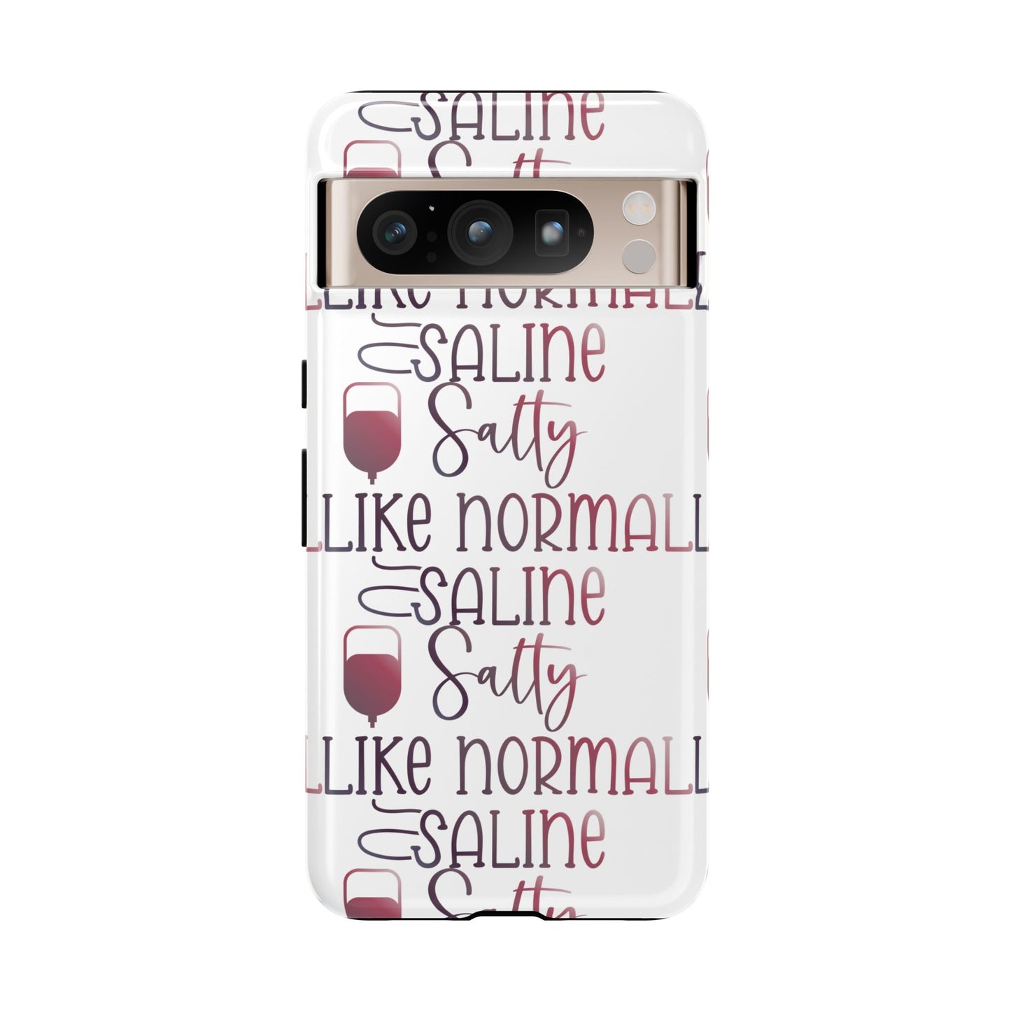 Google Pixel Tough Case - Salty Saline Like Normal Saline - White