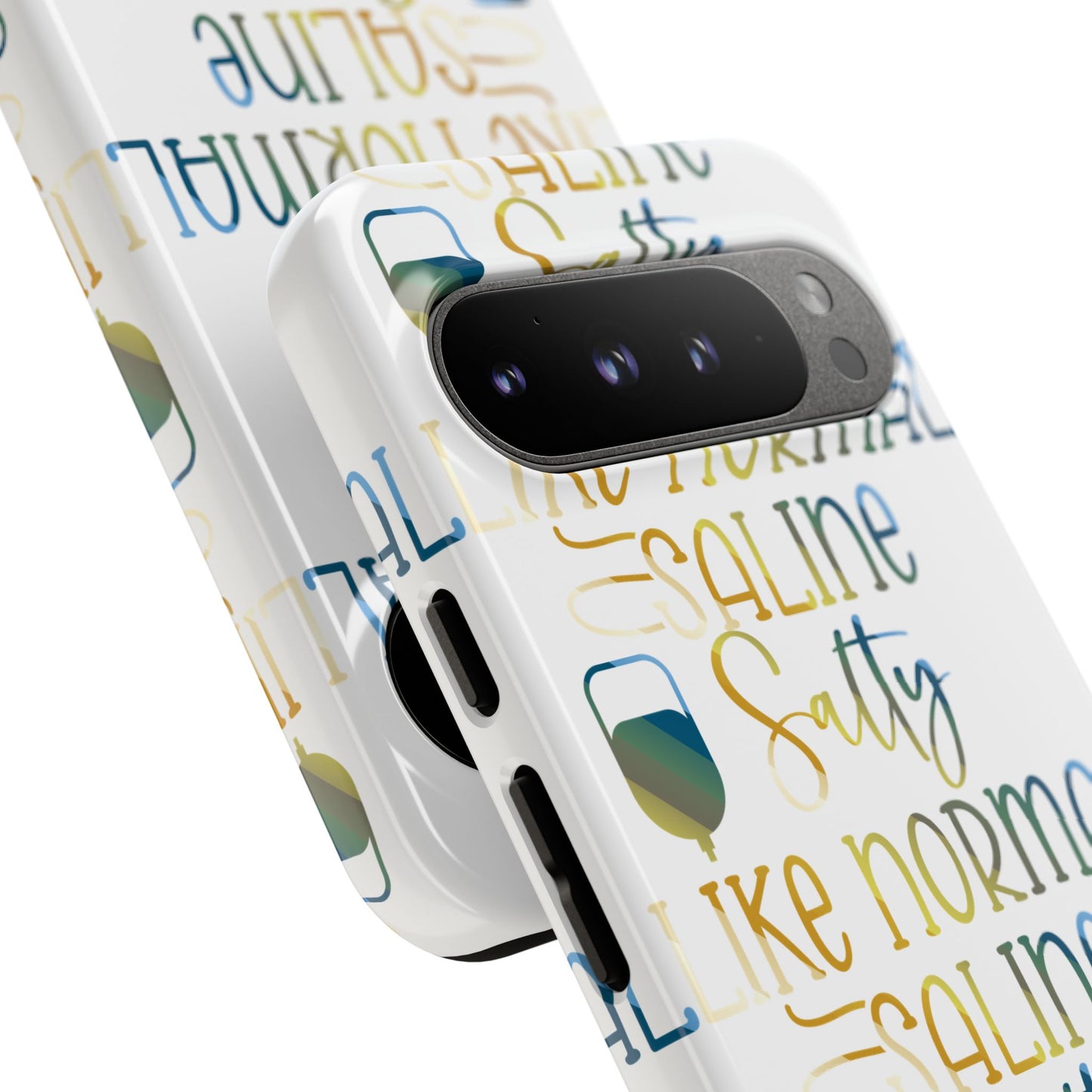 Google Pixel Tough Case - Salty Saline Like Normal Saline - White
