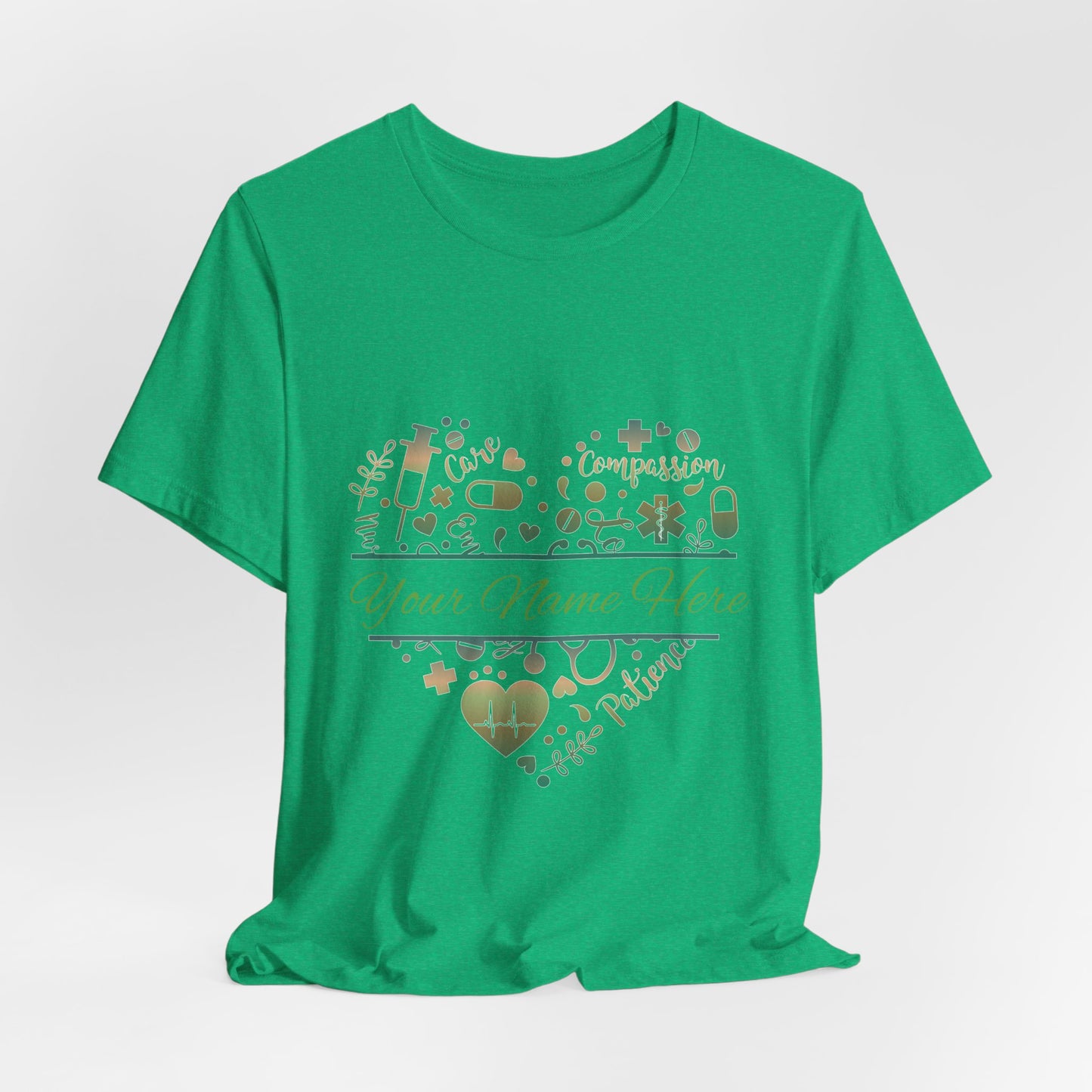 Monogram Heart copper patina