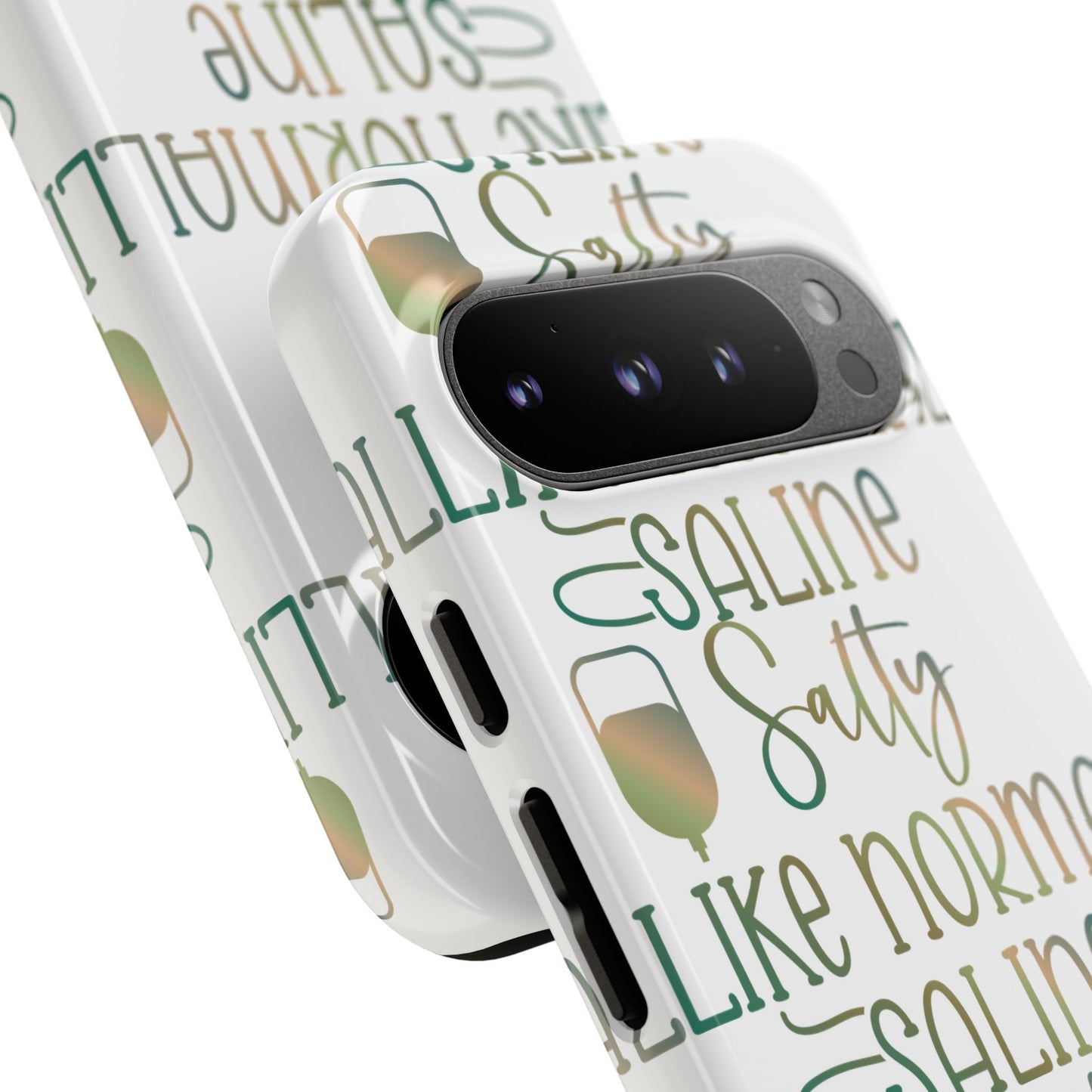Google Pixel Tough Case - Salty Saline Like Normal Saline - White