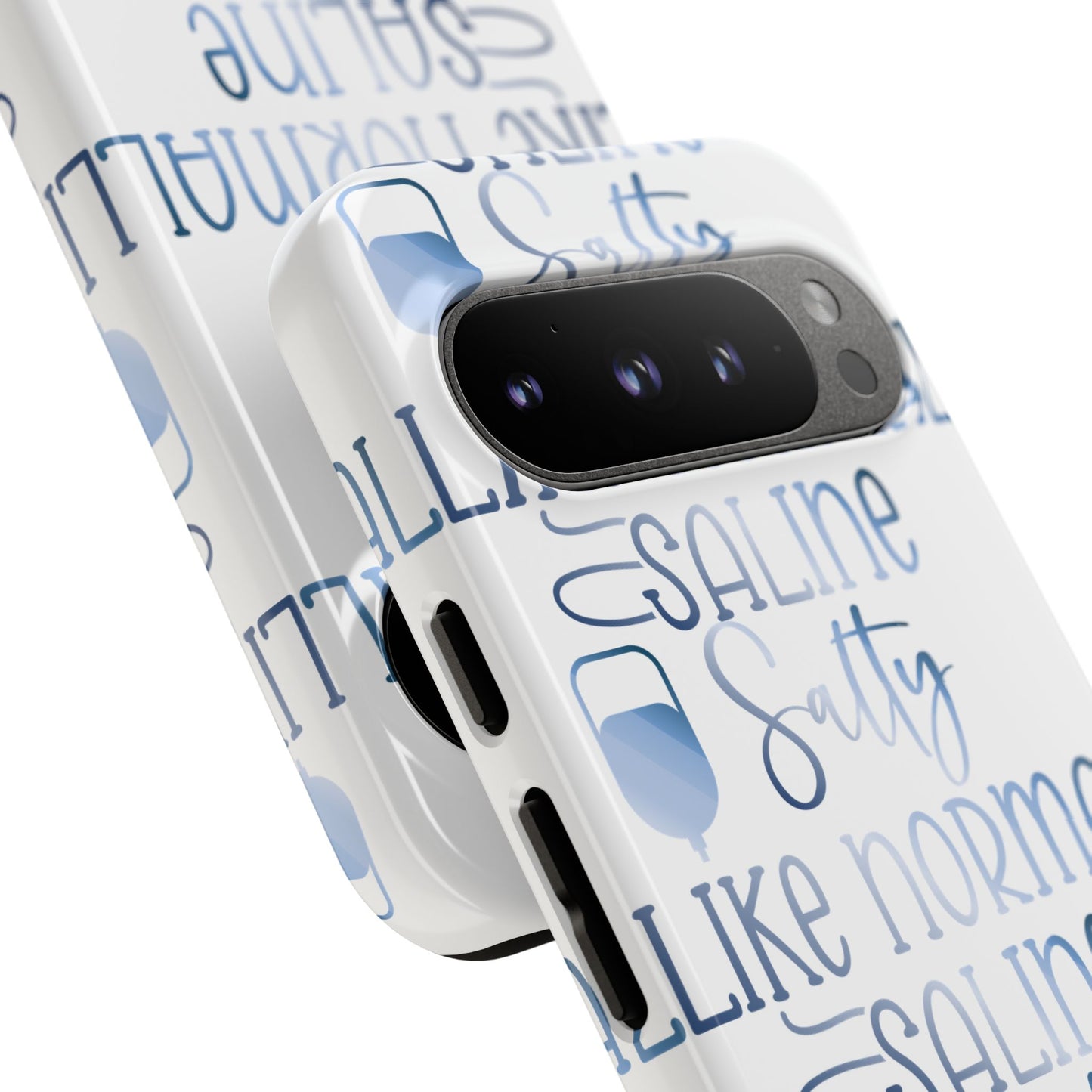 Google Pixel Tough Case - Salty Saline Like Normal Saline - White