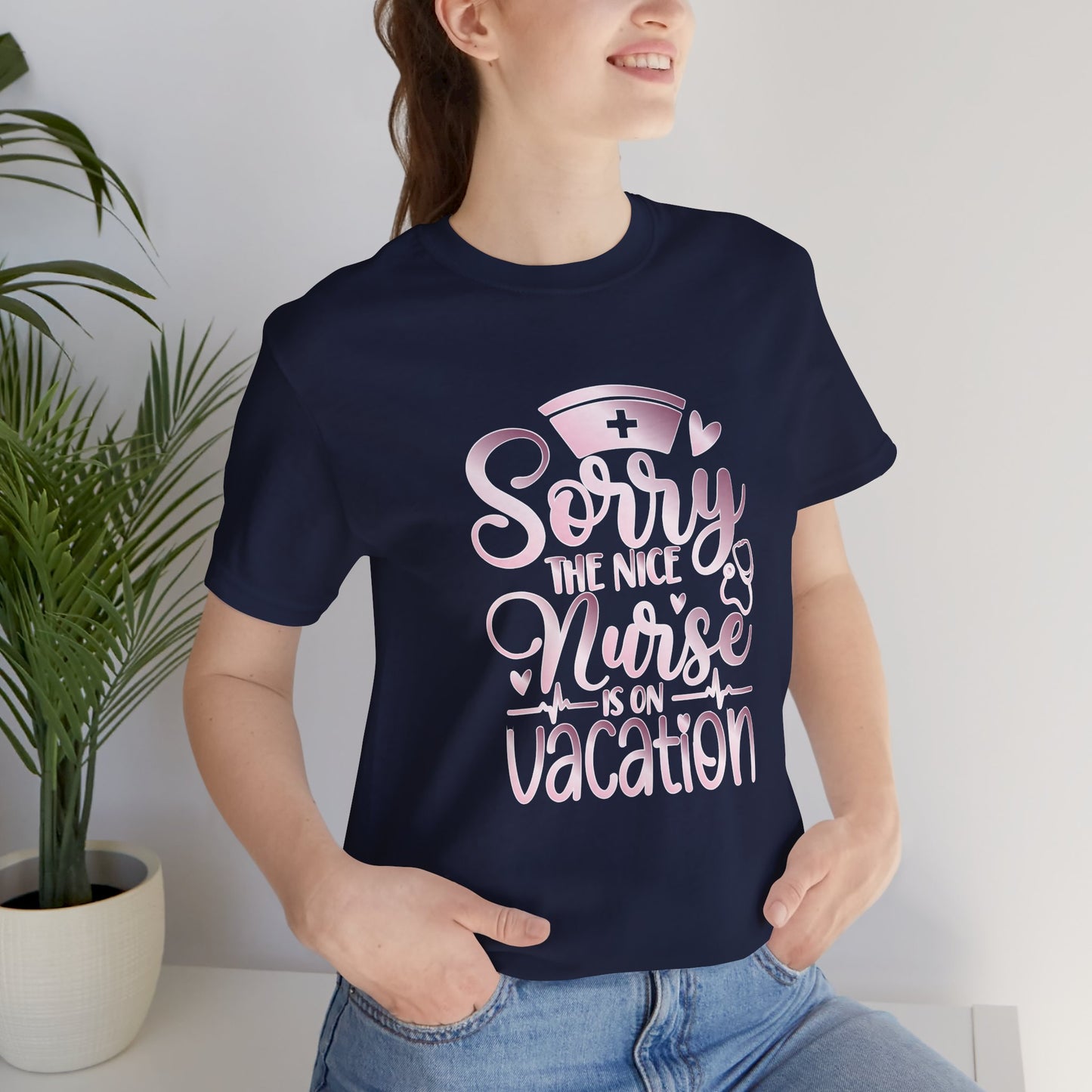 Sorry The Nice Nurse Is On Vacation rose gold