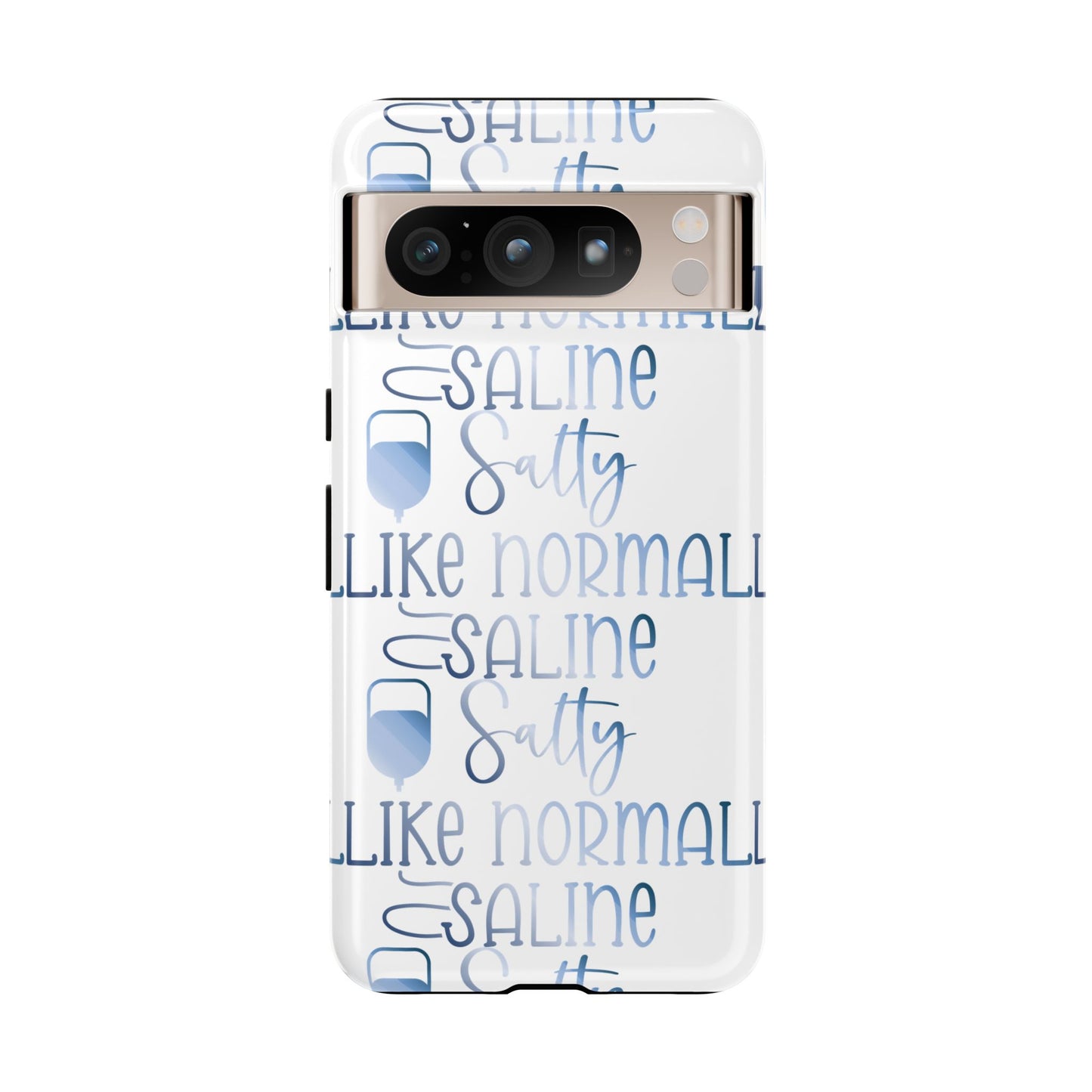 Google Pixel Tough Case - Salty Saline Like Normal Saline - White