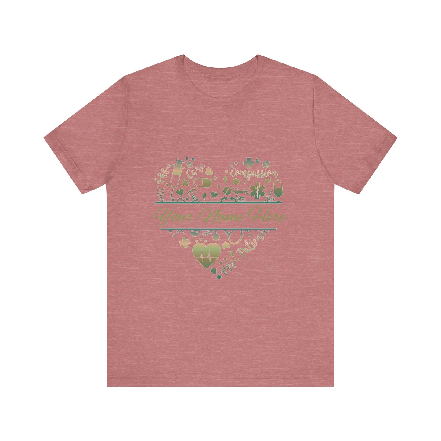 Monogram Heart copper patina