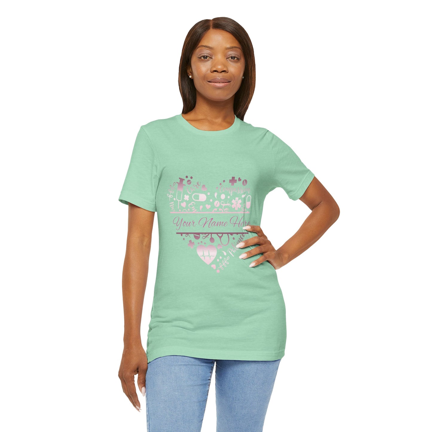 Monogram Heart rose gold