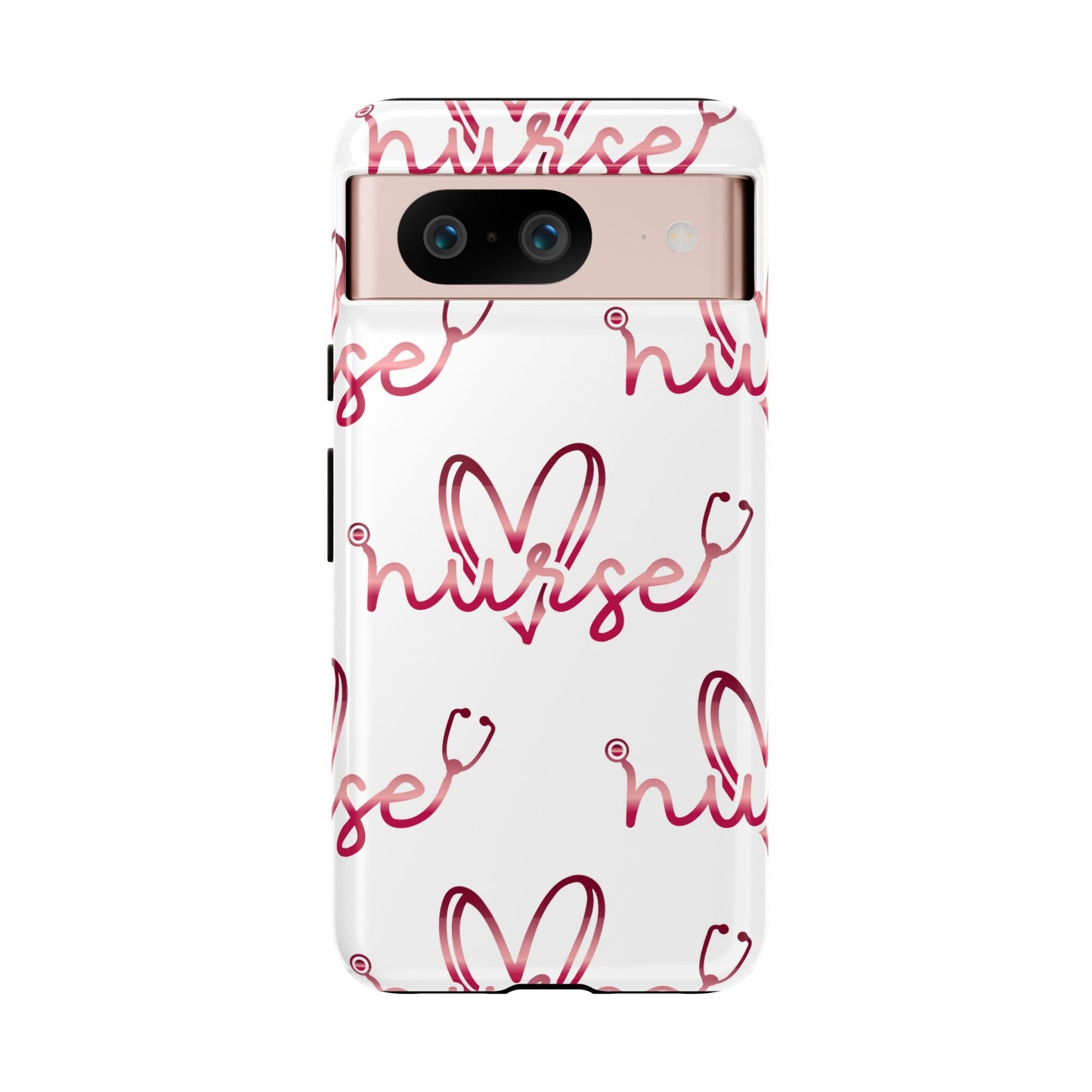 Google Pixel Tough Case - Nurse Stethoscope - White