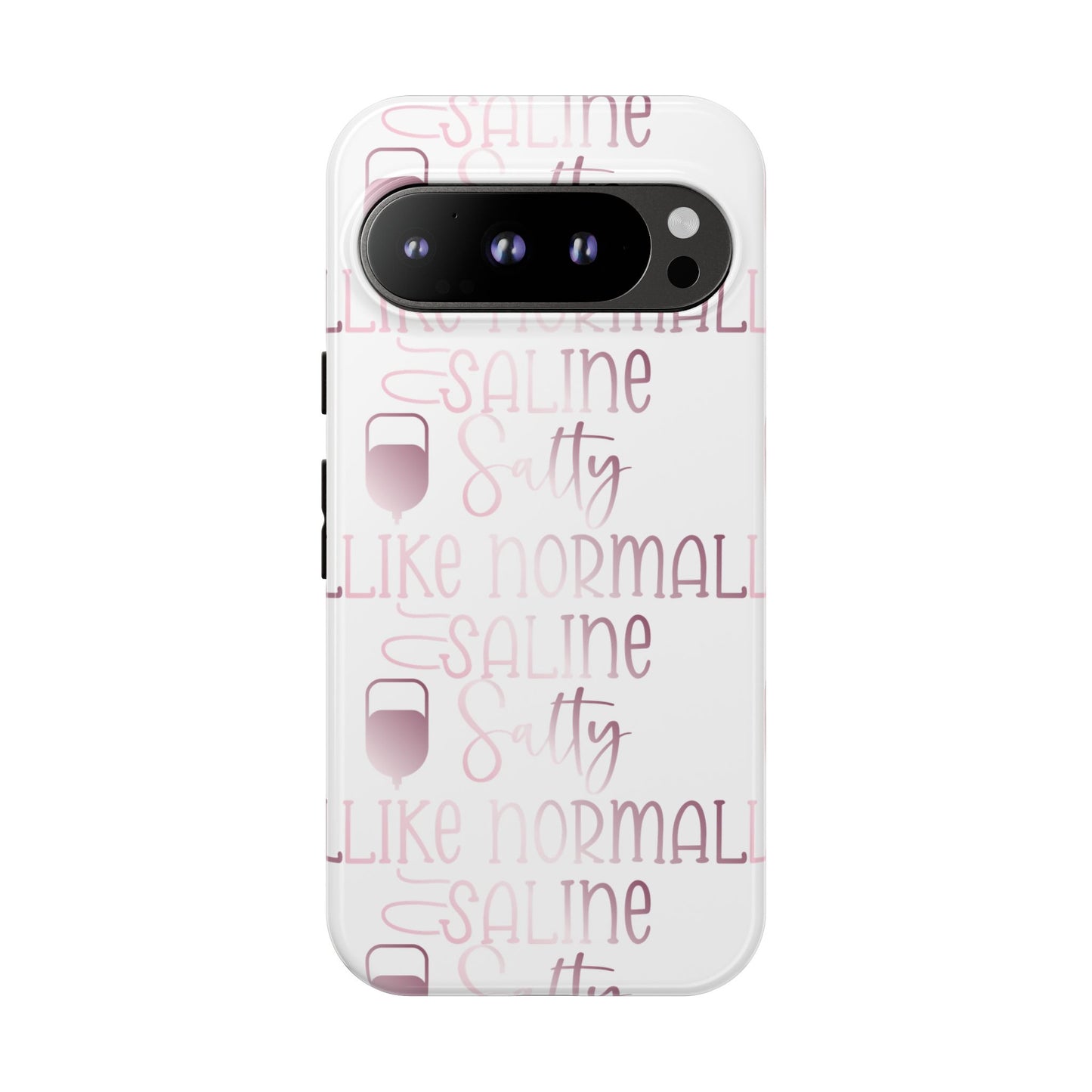 Google Pixel Tough Case - Salty Saline Like Normal Saline - White
