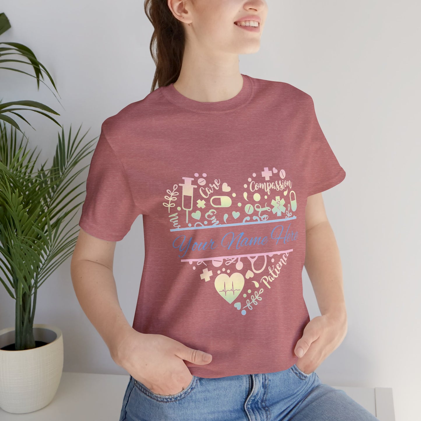 Monogram Heart pastel