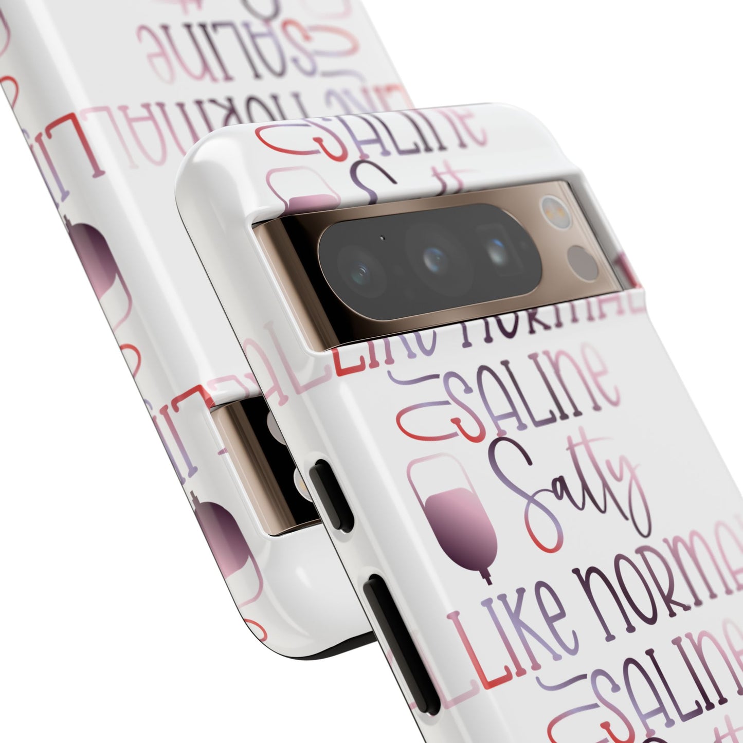 Google Pixel Tough Case - Salty Saline Like Normal Saline - White