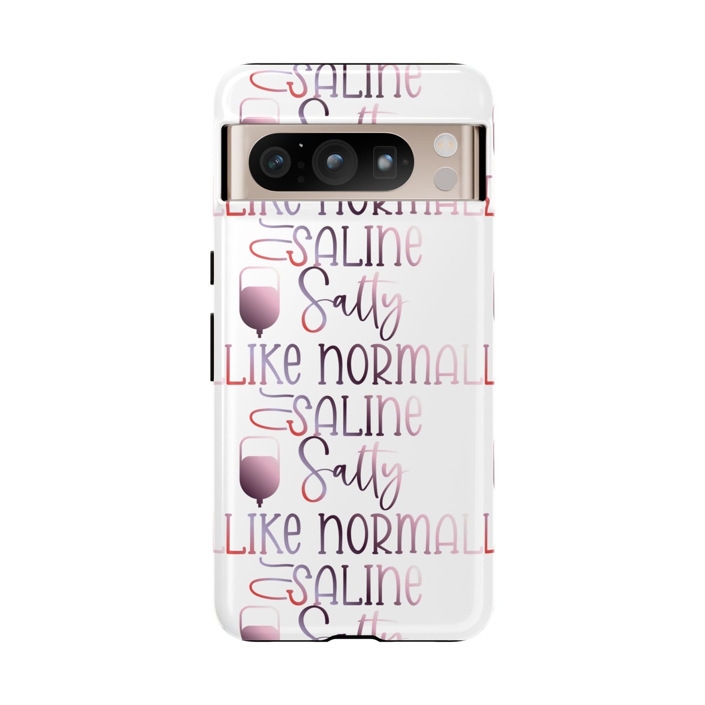 Google Pixel Tough Case - Salty Saline Like Normal Saline - White