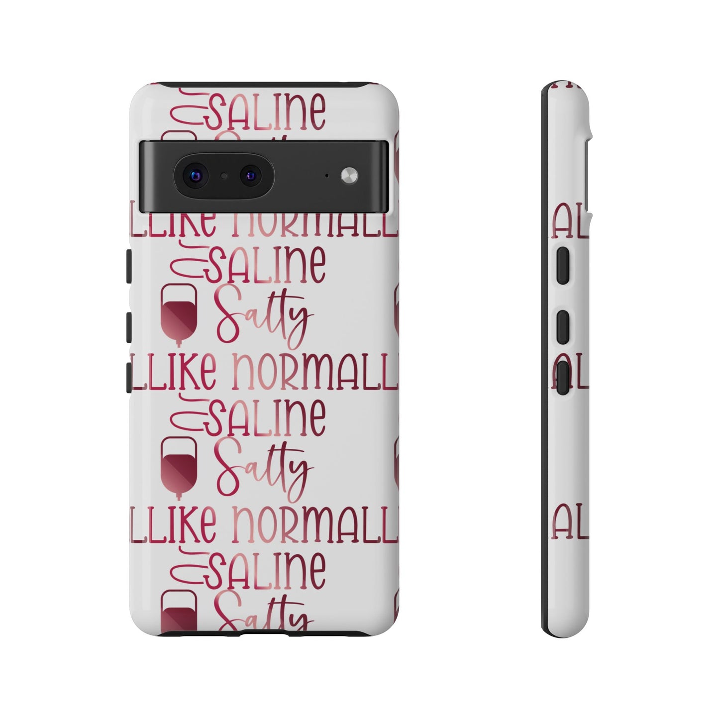 Google Pixel Tough Case - Salty Saline Like Normal Saline - White