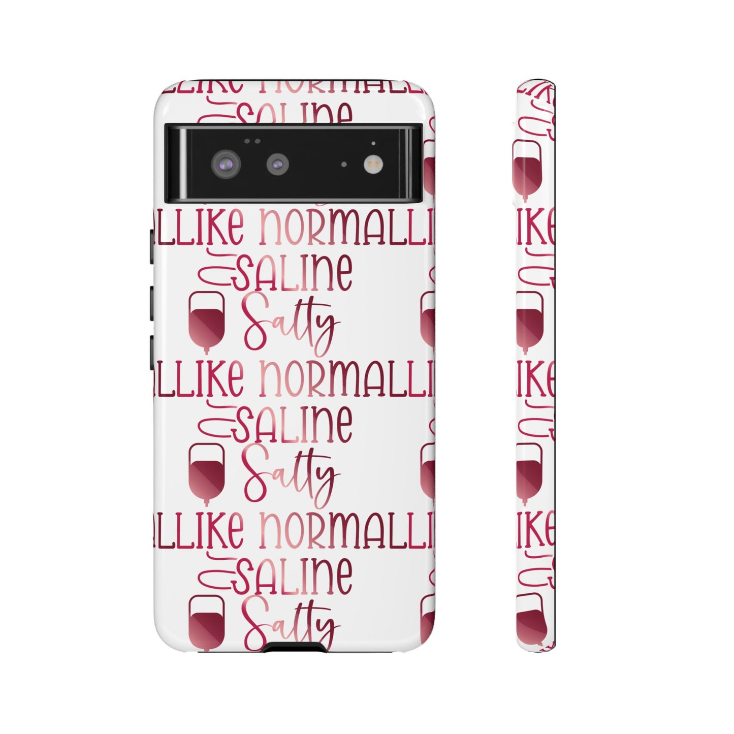 Google Pixel Tough Case - Salty Saline Like Normal Saline - White