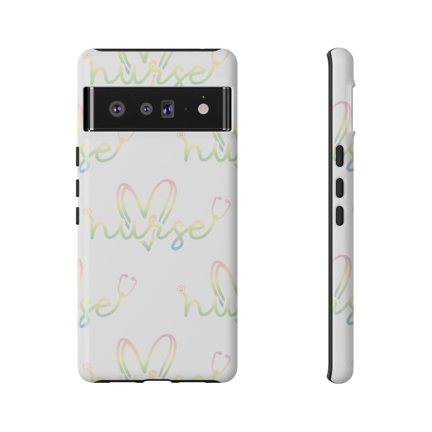 Google Pixel Tough Case - Nurse Stethoscope - White