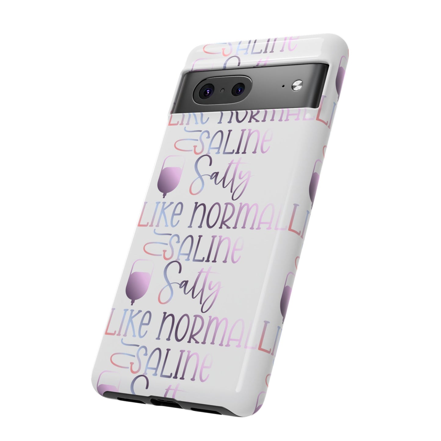 Google Pixel Tough Case - Salty Saline Like Normal Saline - White