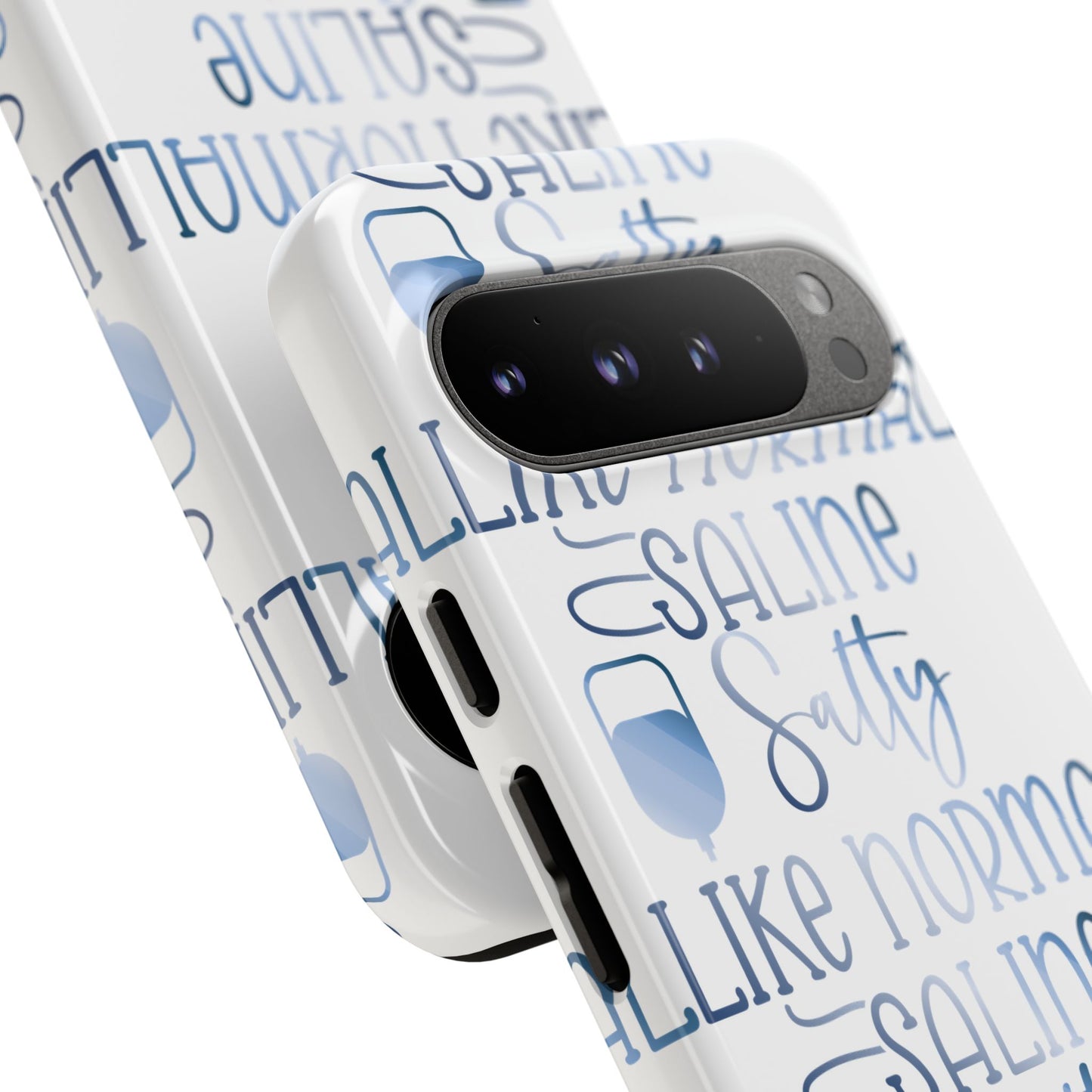 Google Pixel Tough Case - Salty Saline Like Normal Saline - White