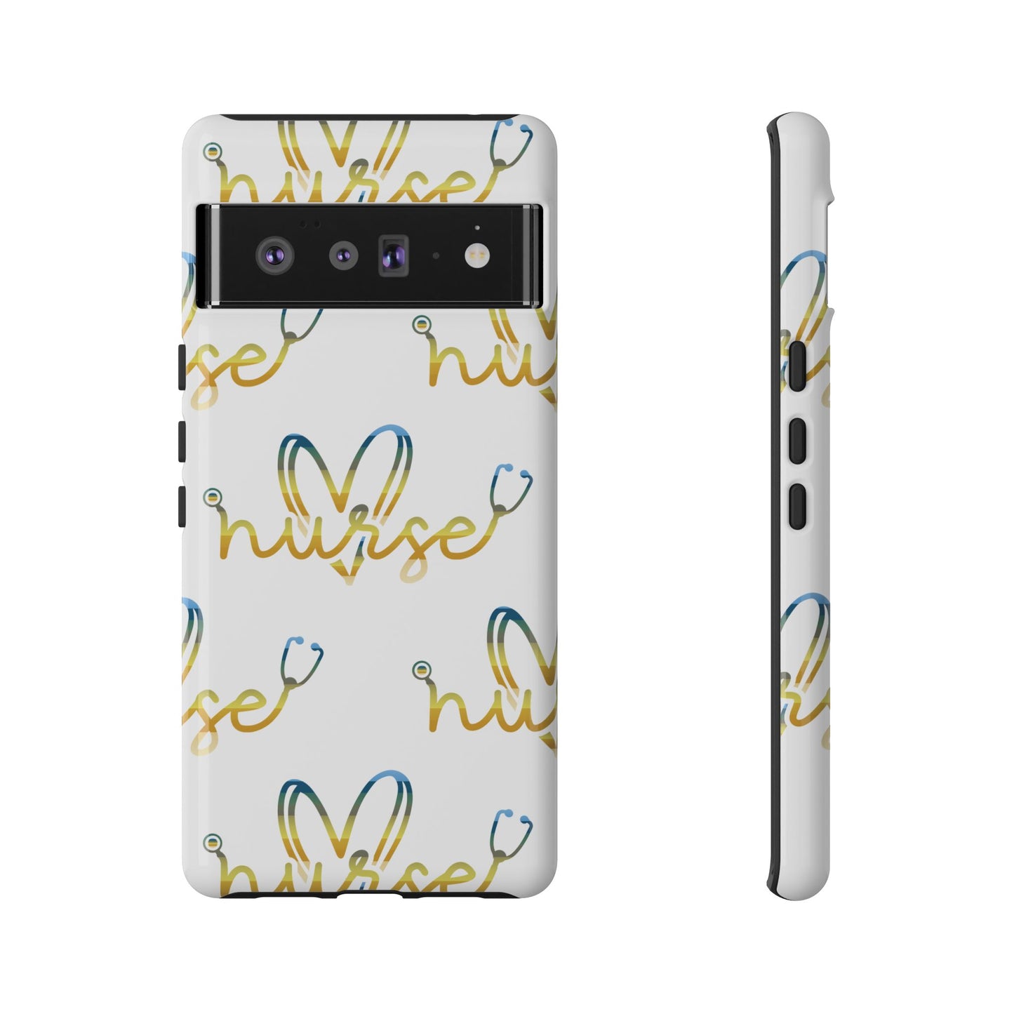 Google Pixel Tough Case - Nurse Stethoscope - White