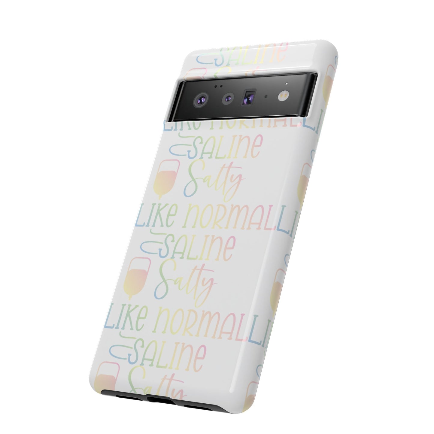 Google Pixel Tough Case - Salty Saline Like Normal Saline - White