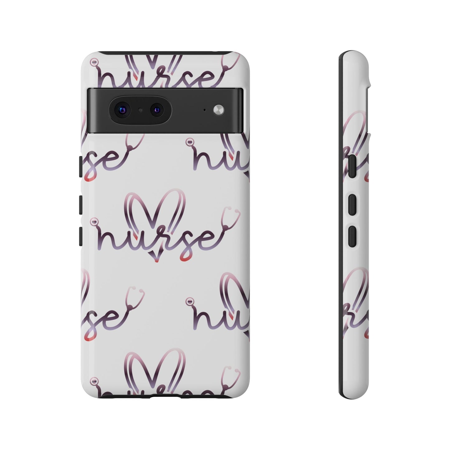 Google Pixel Tough Case - Nurse Stethoscope - White