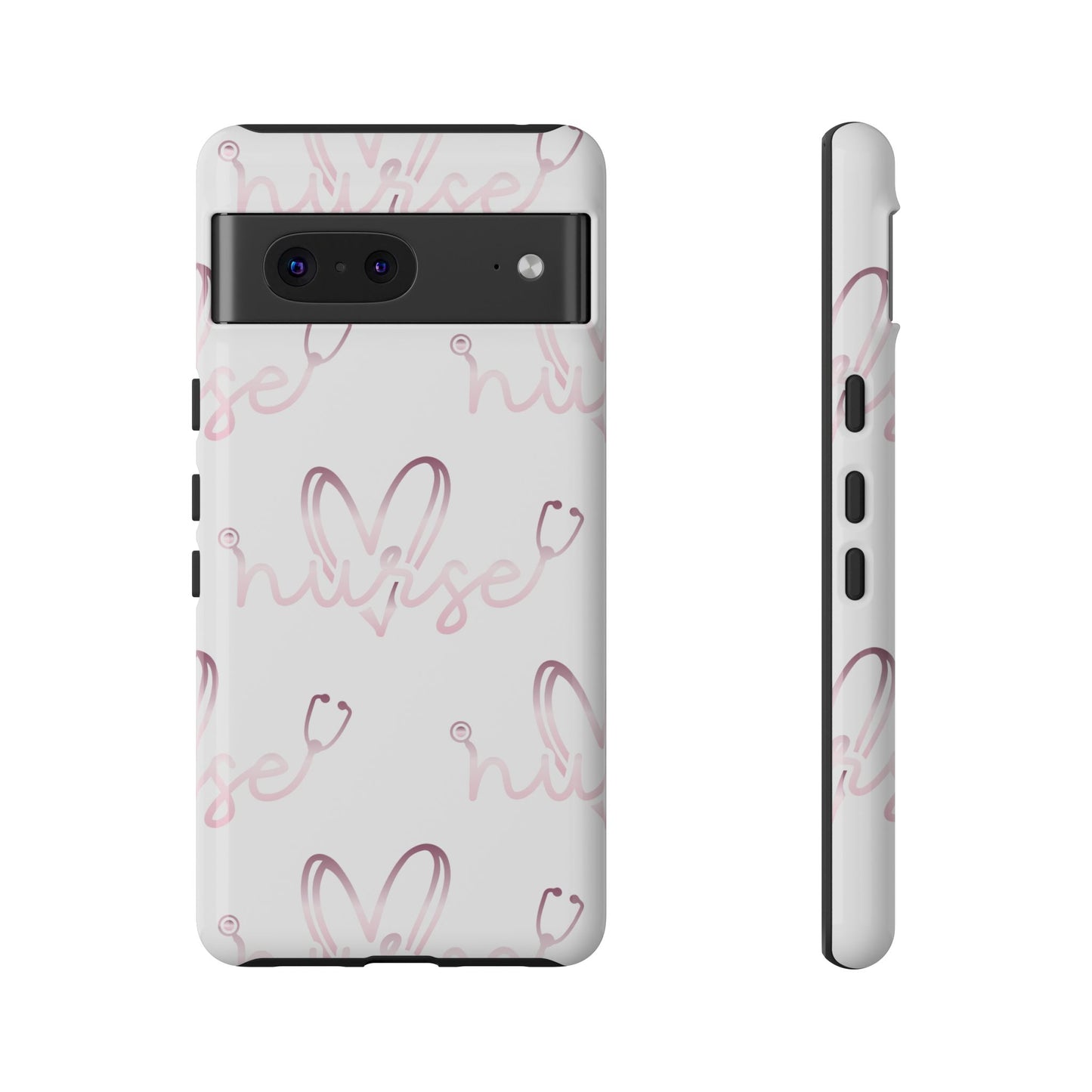 Google Pixel Tough Case - Nurse Stethoscope - White