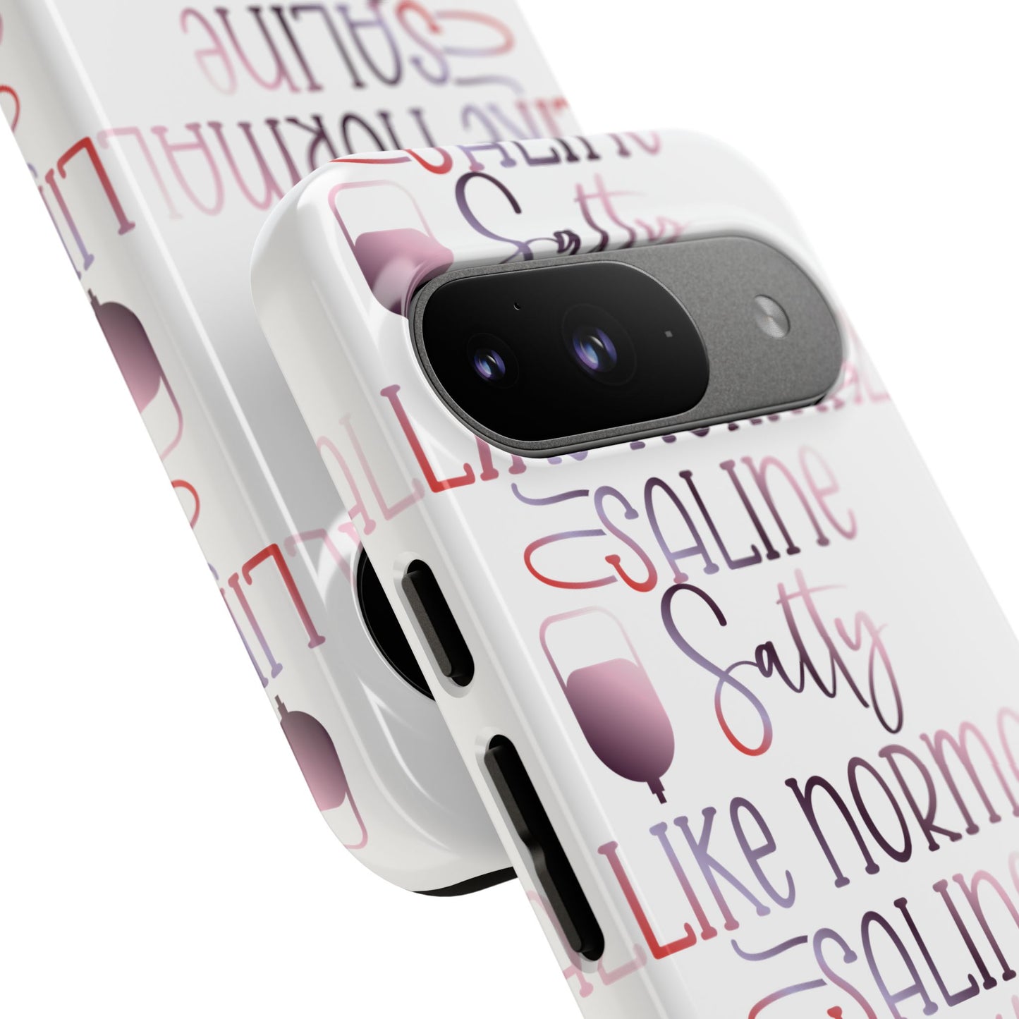 Google Pixel Tough Case - Salty Saline Like Normal Saline - White