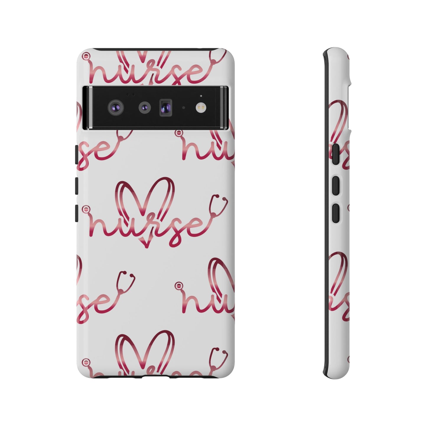 Google Pixel Tough Case - Nurse Stethoscope - White