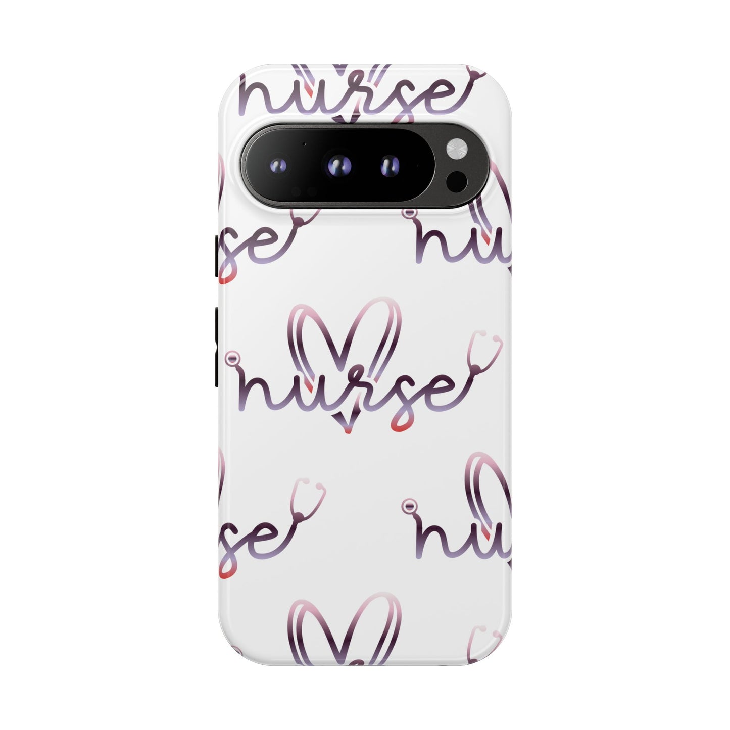 Google Pixel Tough Case - Nurse Stethoscope - White