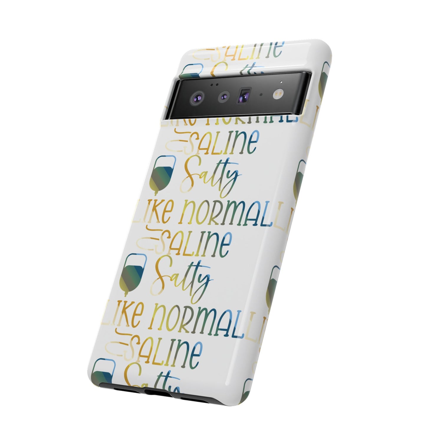 Google Pixel Tough Case - Salty Saline Like Normal Saline - White