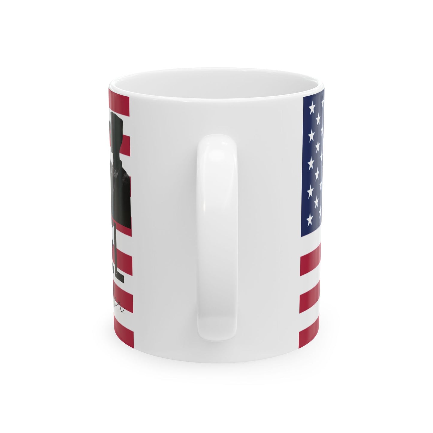 Stand for the flag, Kneel for the fallen (2) Ceramic Mug, (11oz, 15oz)