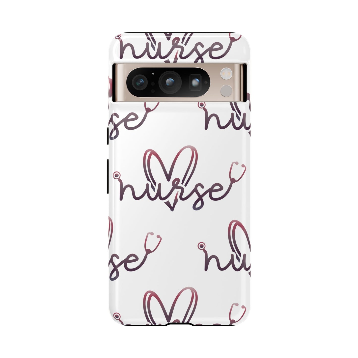 Google Pixel Tough Case - Nurse Stethoscope - White