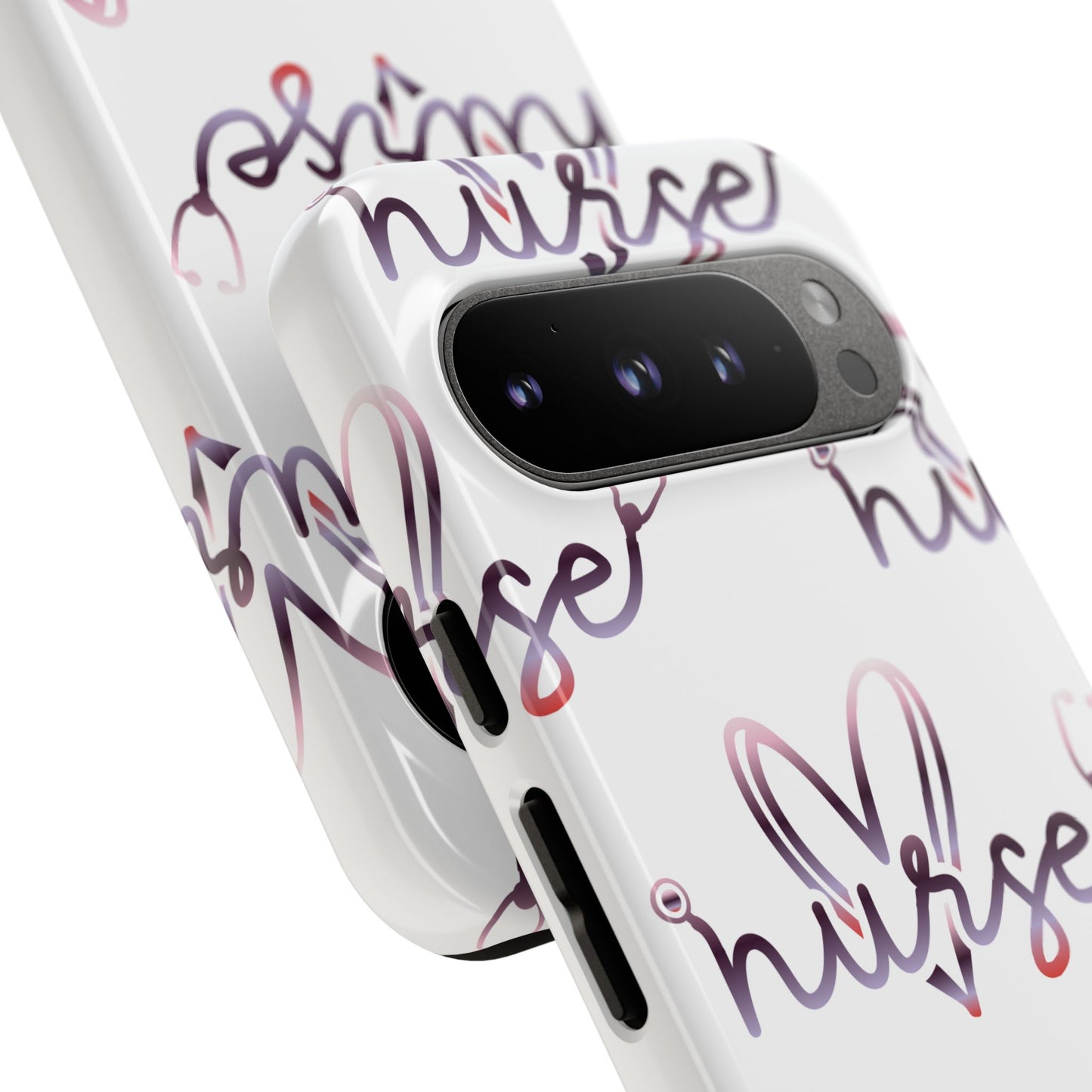 Google Pixel Tough Case - Nurse Stethoscope - White