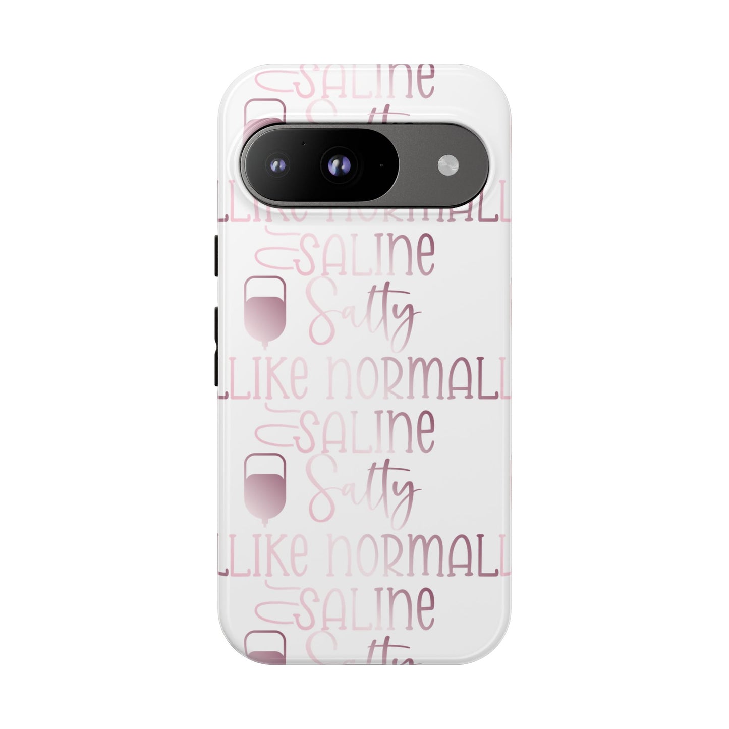 Google Pixel Tough Case - Salty Saline Like Normal Saline - White