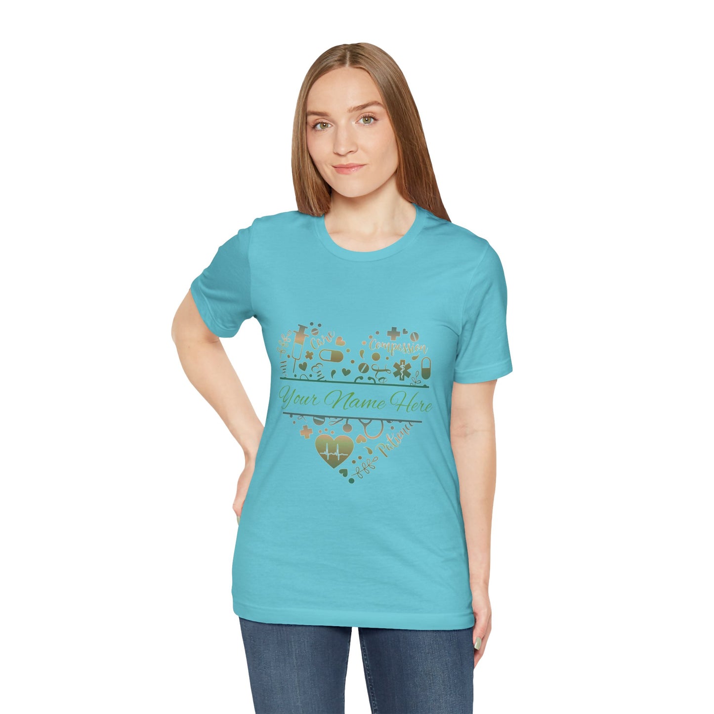 Monogram Heart copper patina