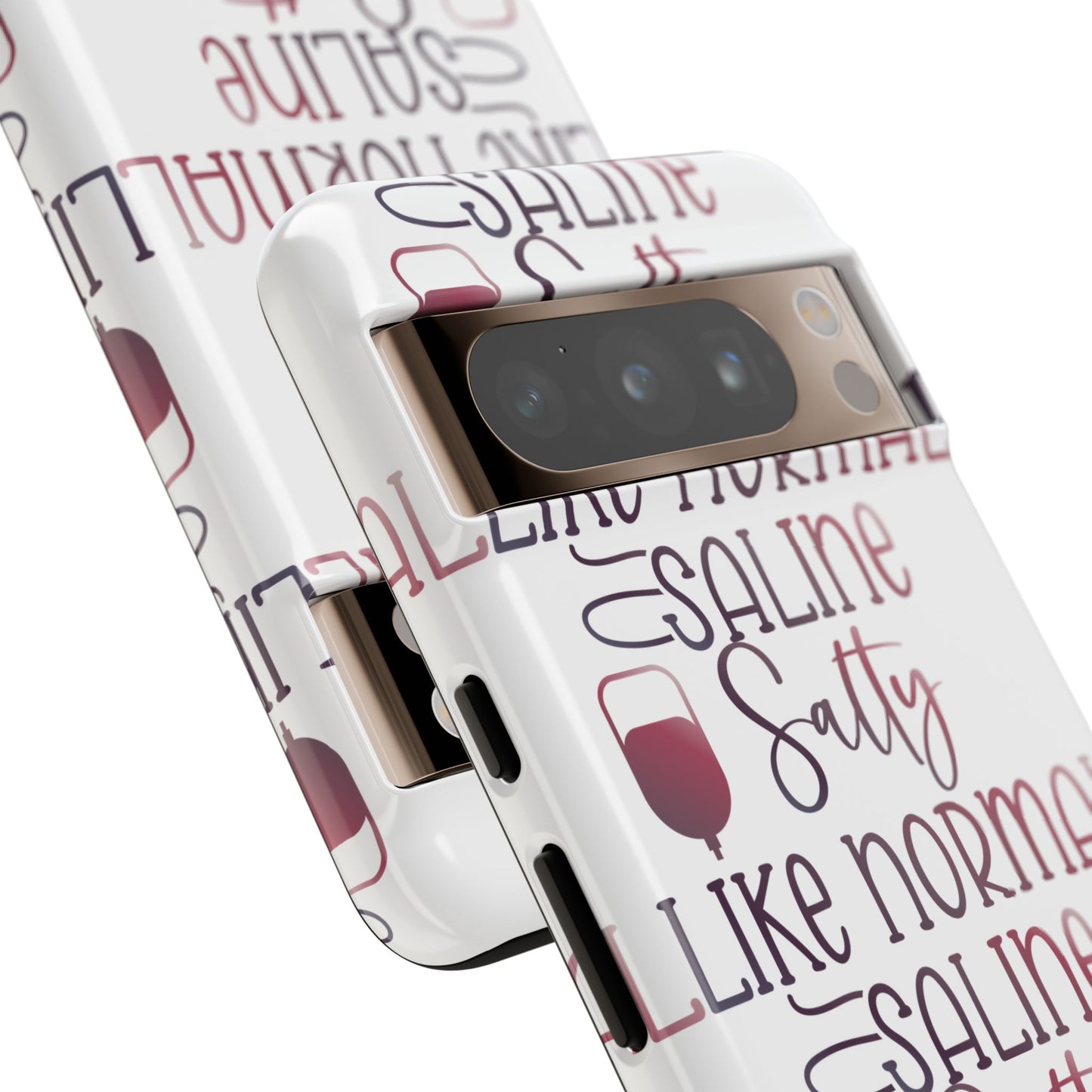 Google Pixel Tough Case - Salty Saline Like Normal Saline - White