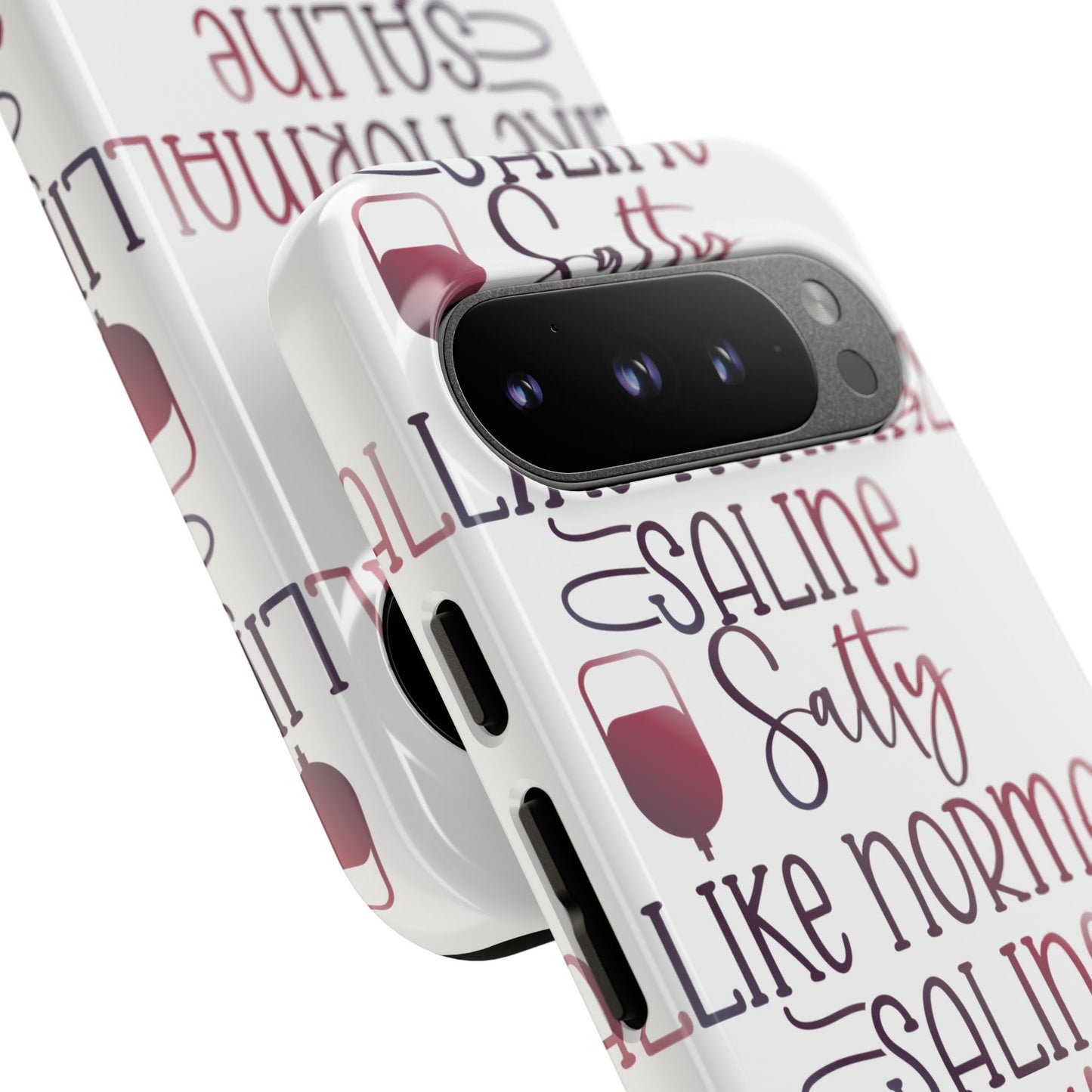 Google Pixel Tough Case - Salty Saline Like Normal Saline - White