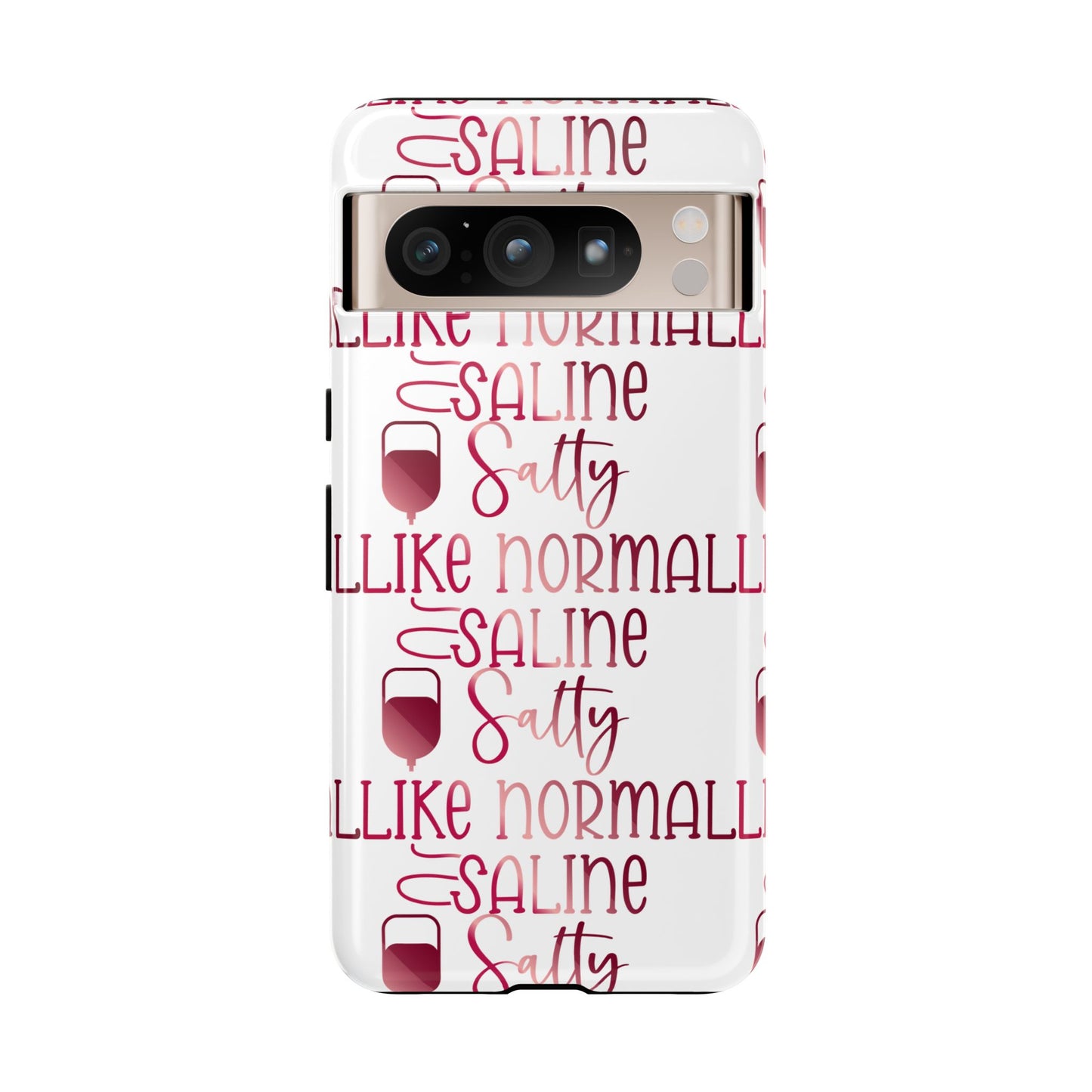 Google Pixel Tough Case - Salty Saline Like Normal Saline - White