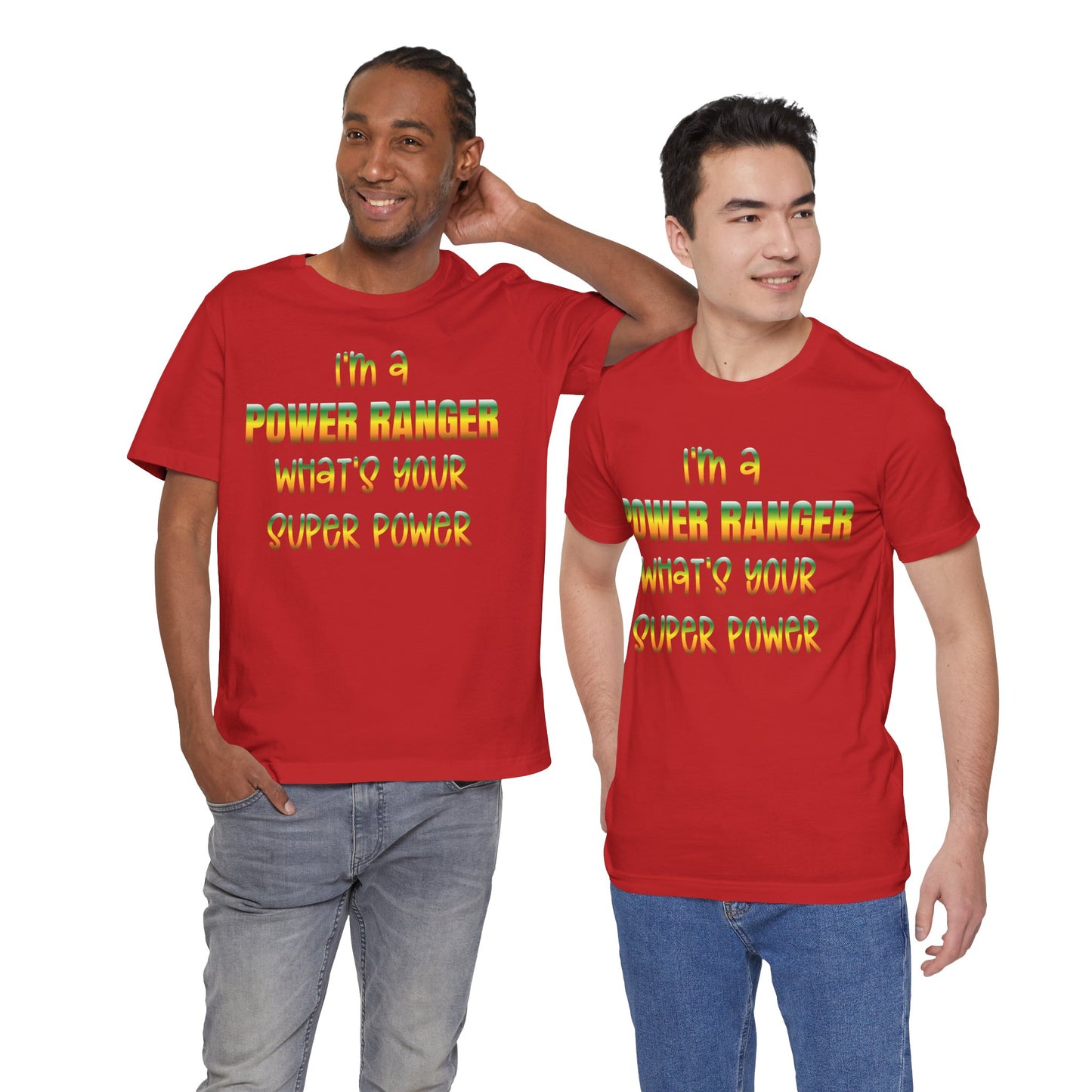 Lineman T-shirt - power ranger super power gradient
