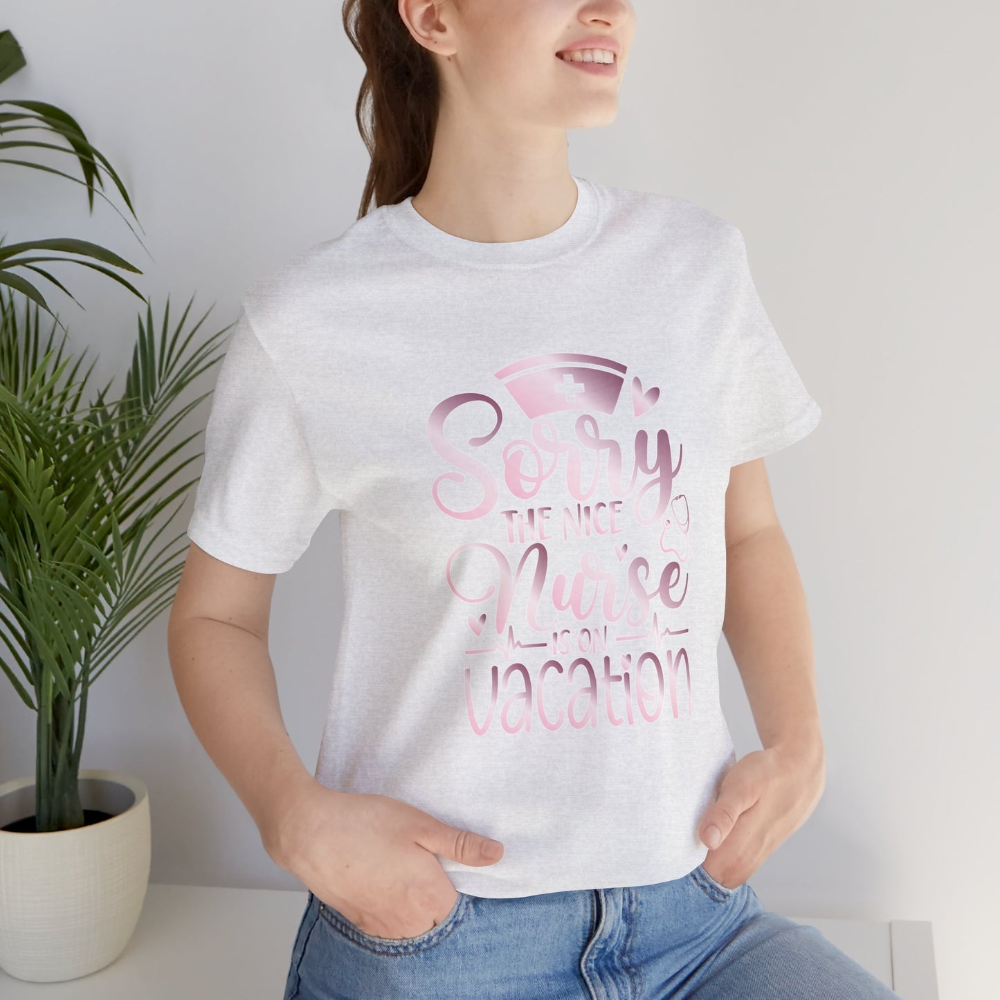 Sorry The Nice Nurse Is On Vacation rose gold