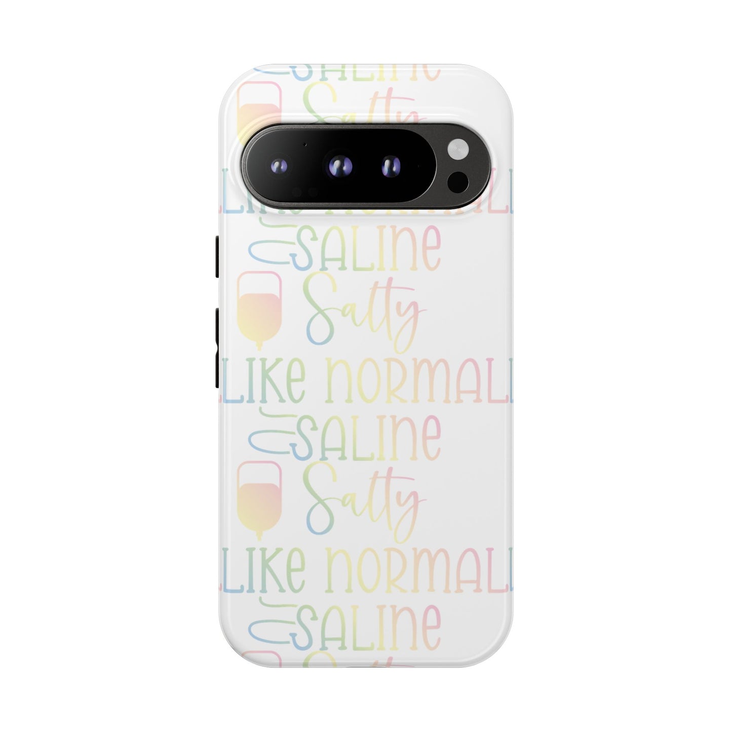 Google Pixel Tough Case - Salty Saline Like Normal Saline - White