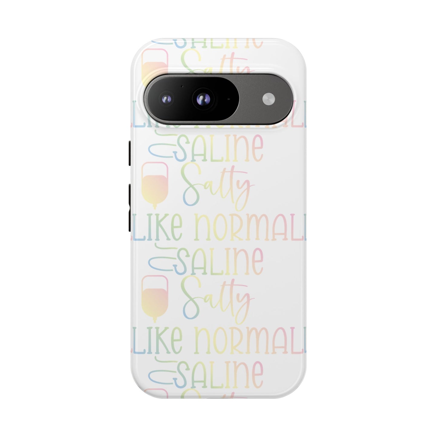 Google Pixel Tough Case - Salty Saline Like Normal Saline - White