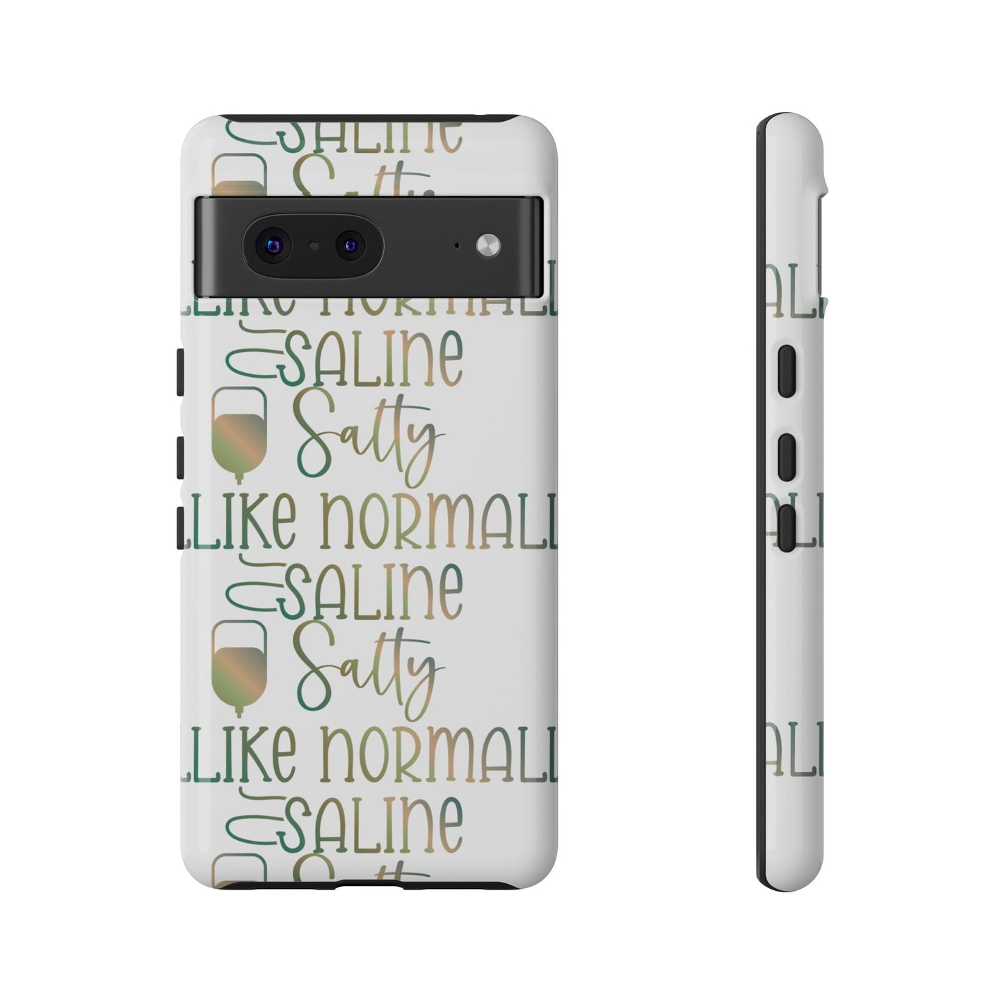 Google Pixel Tough Case - Salty Saline Like Normal Saline - White