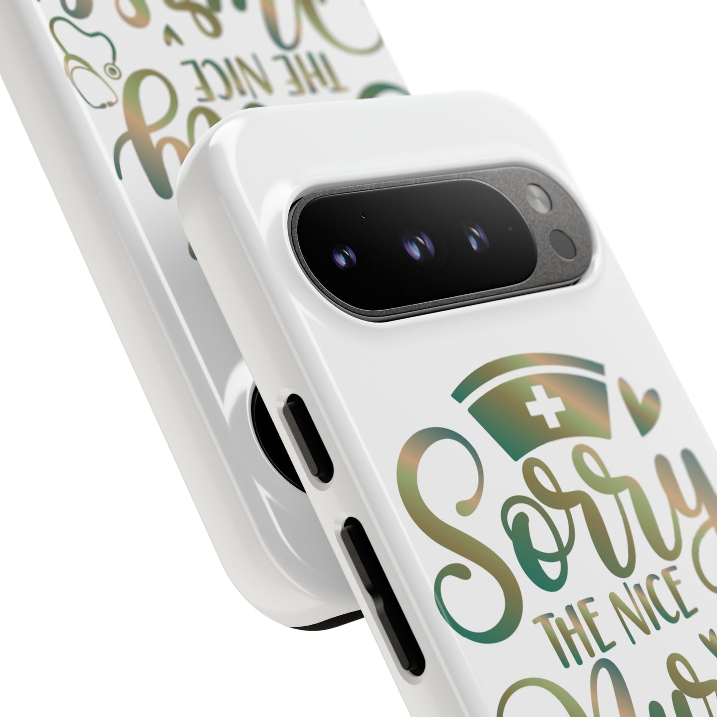 Google Pixel Tough Case - Sorry The Nice Nurse Is On Vacation - White