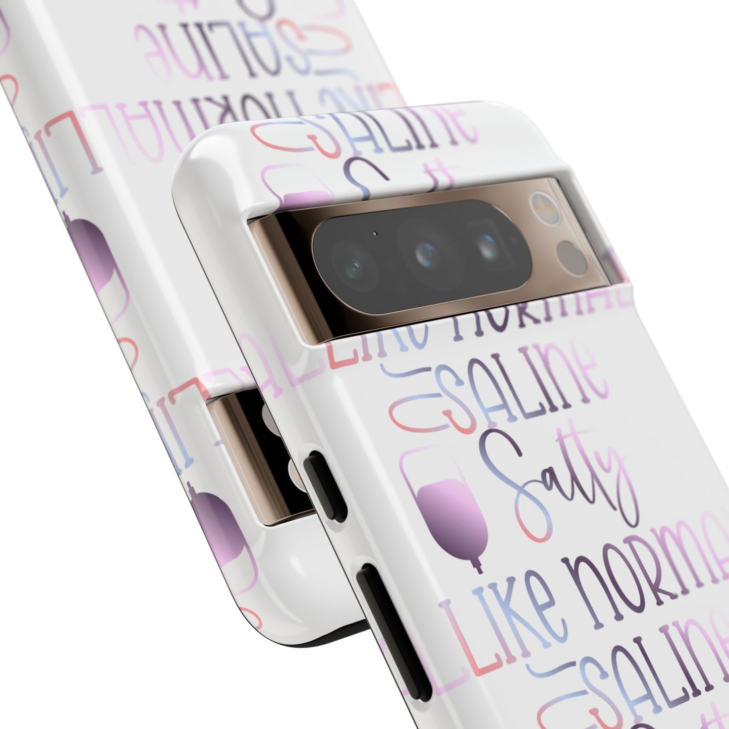 Google Pixel Tough Case - Salty Saline Like Normal Saline - White