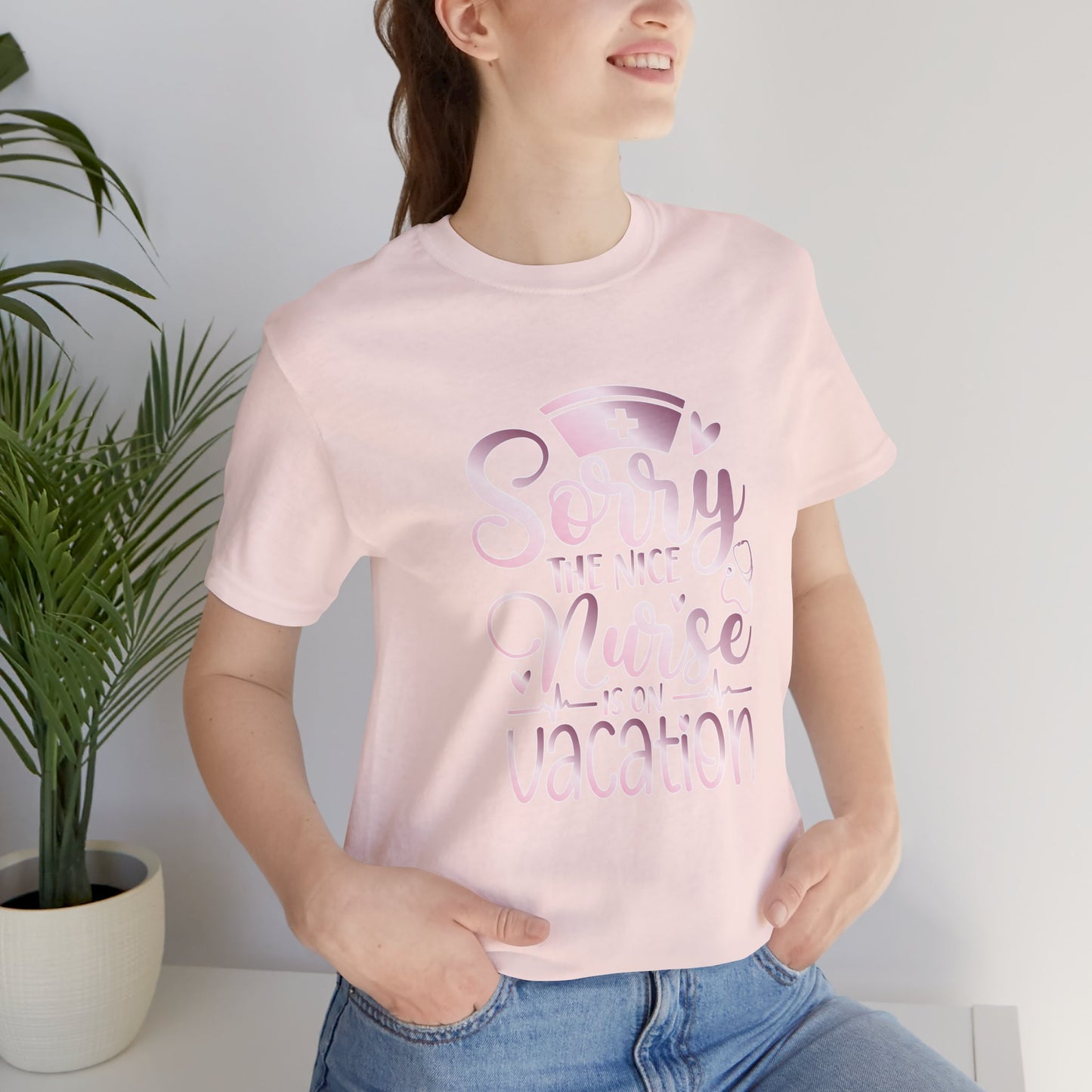 Sorry The Nice Nurse Is On Vacation rose gold