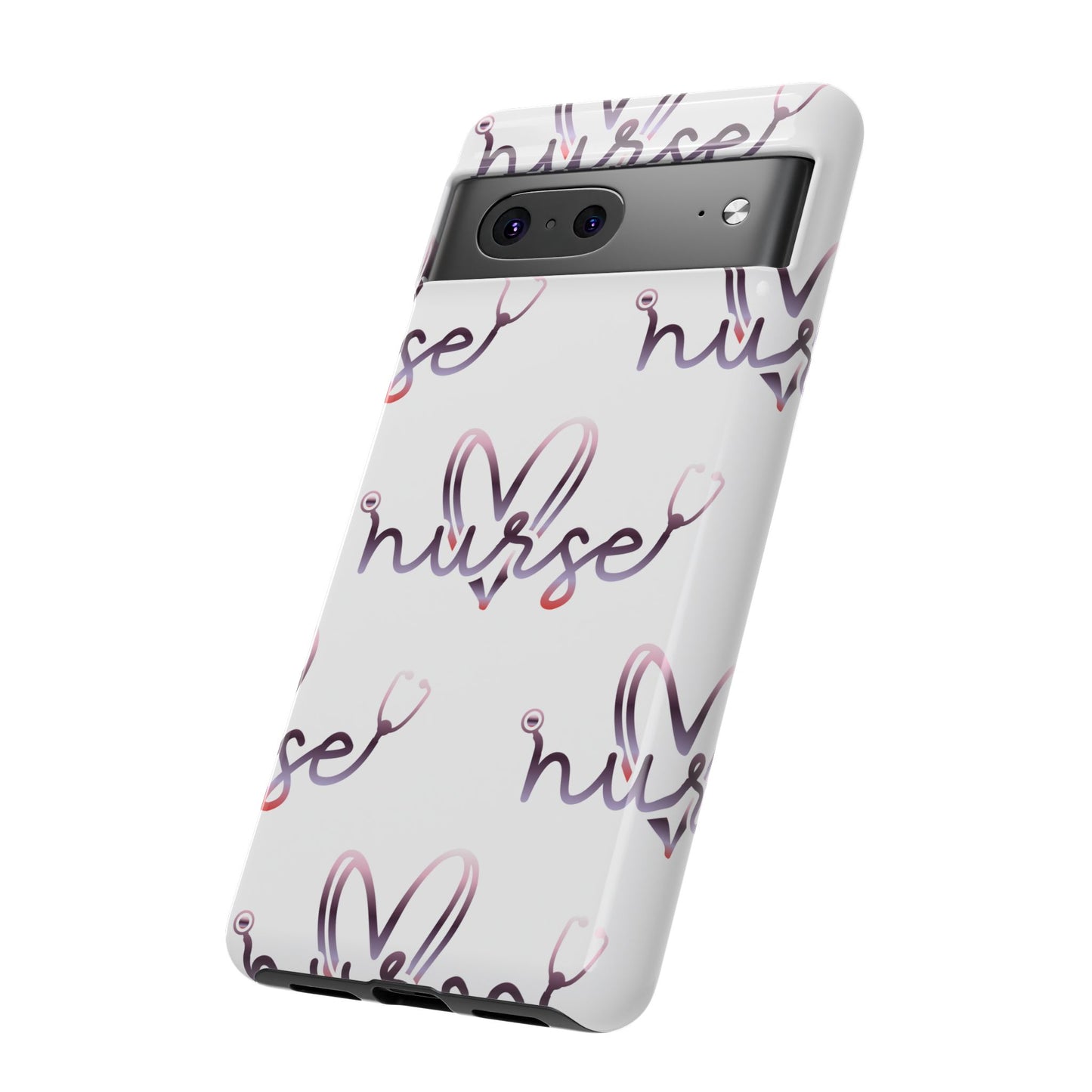 Google Pixel Tough Case - Nurse Stethoscope - White