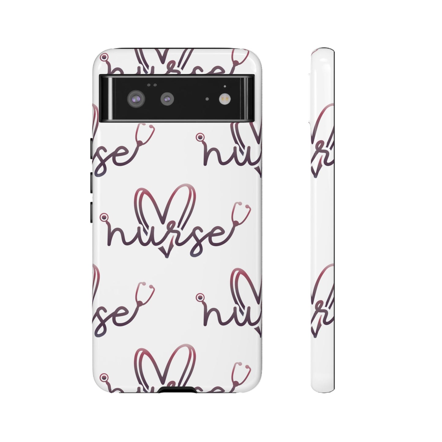 Google Pixel Tough Case - Nurse Stethoscope - White