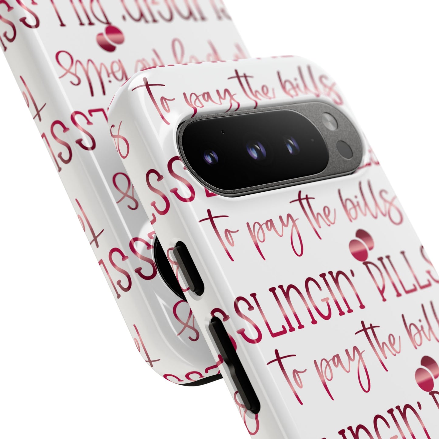 Google Pixel Tough Case - Slingin Pills to Pay The Bills - White