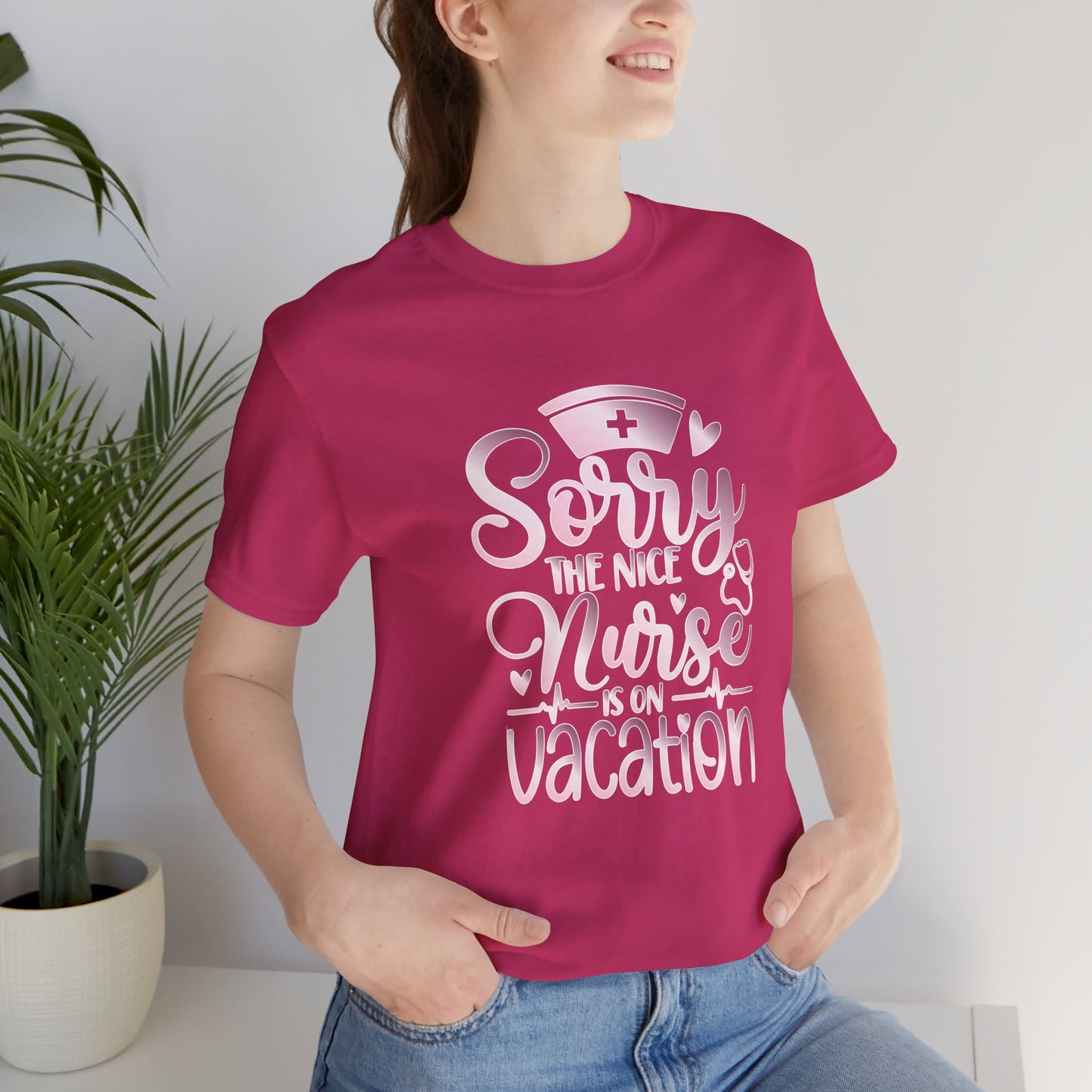 Sorry The Nice Nurse Is On Vacation rose gold